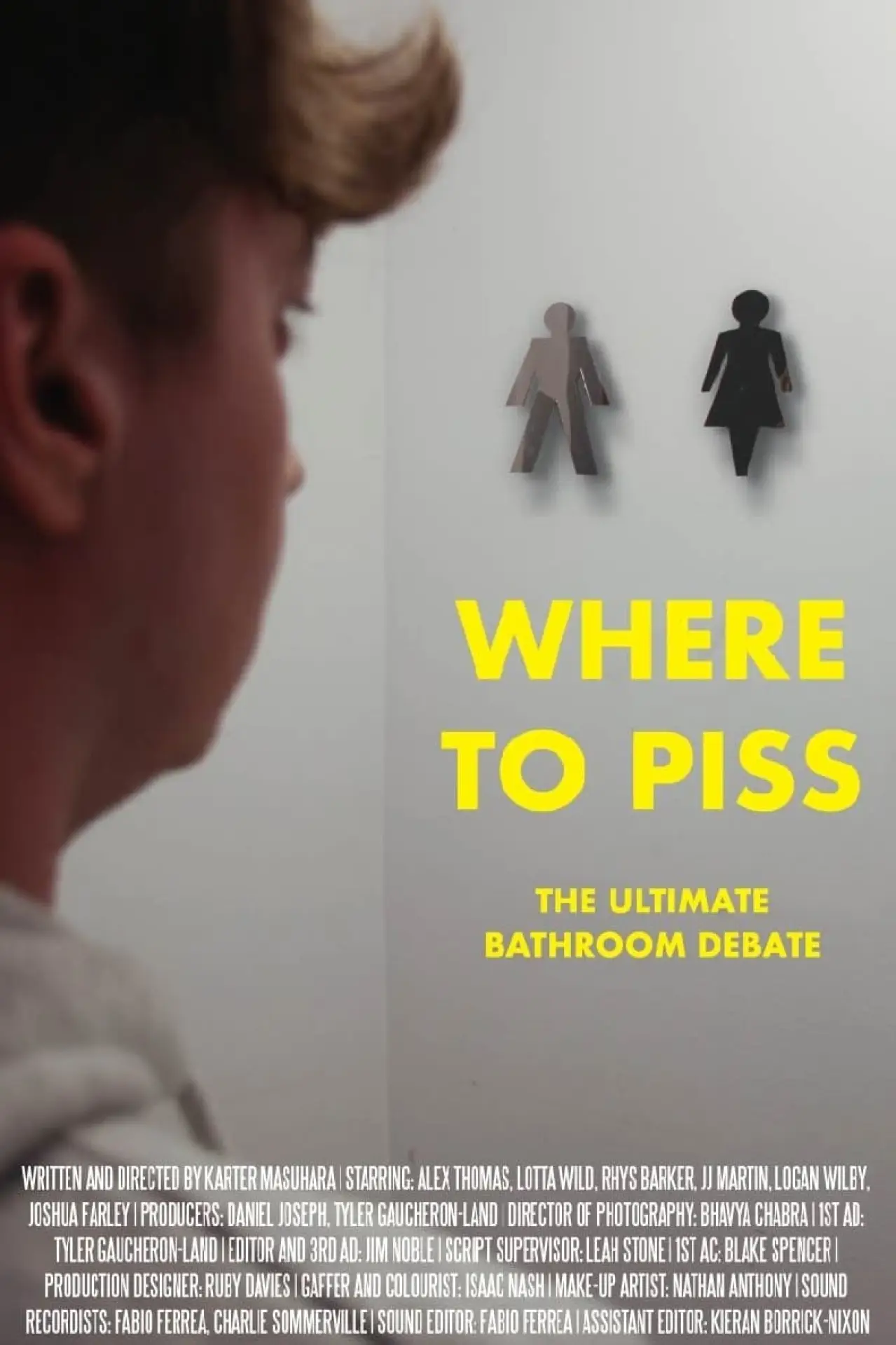 Plakat filmowy "Where to Piss"