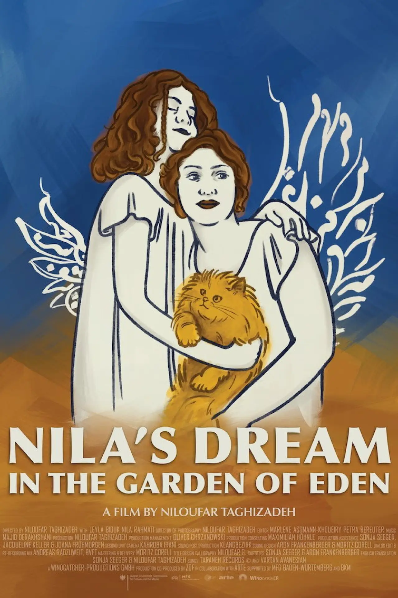 Plakat filmowy "Nilas Traum im Garten Eden"