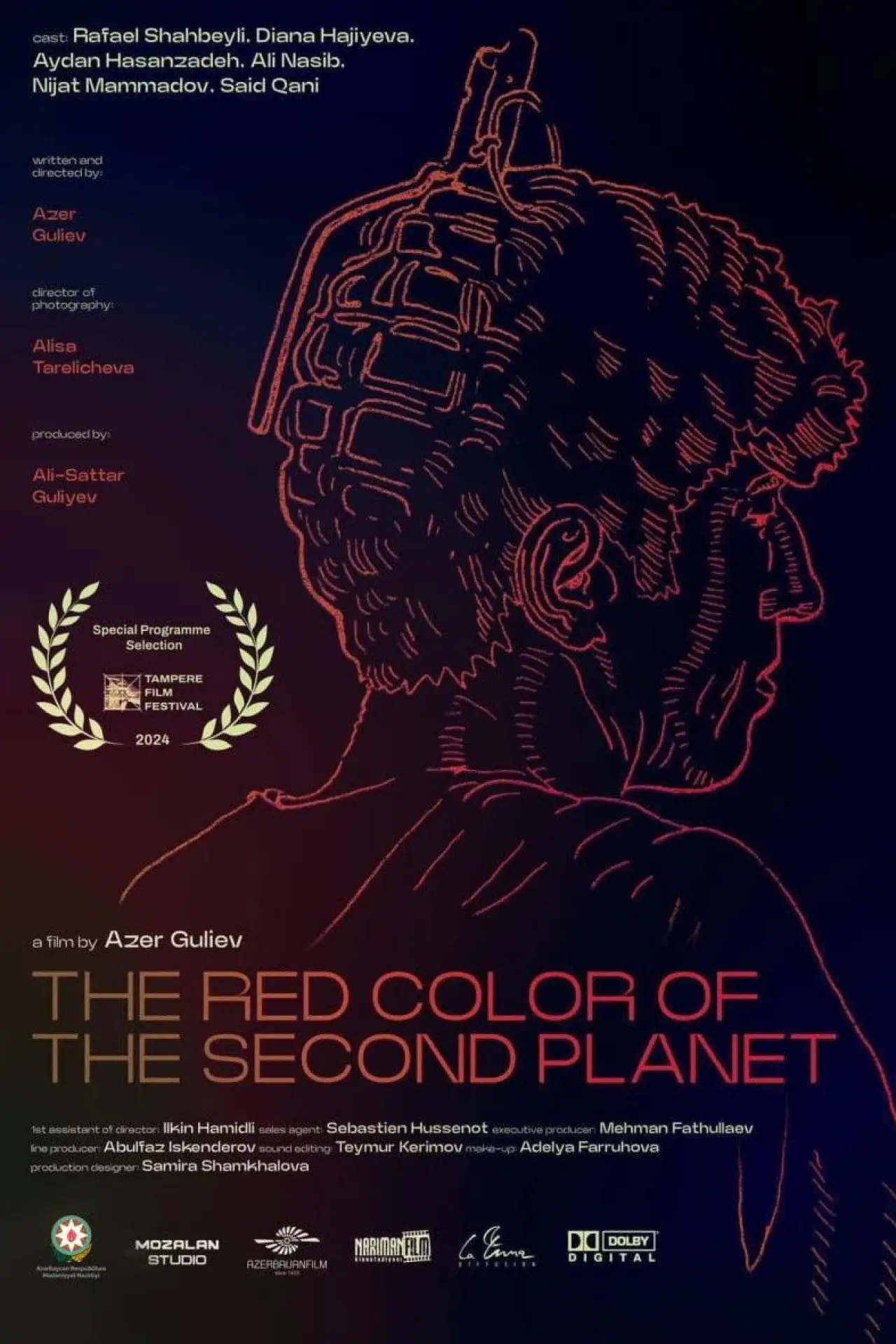 Plakat filmowy "İkinci planetin qırmızı rəngi"