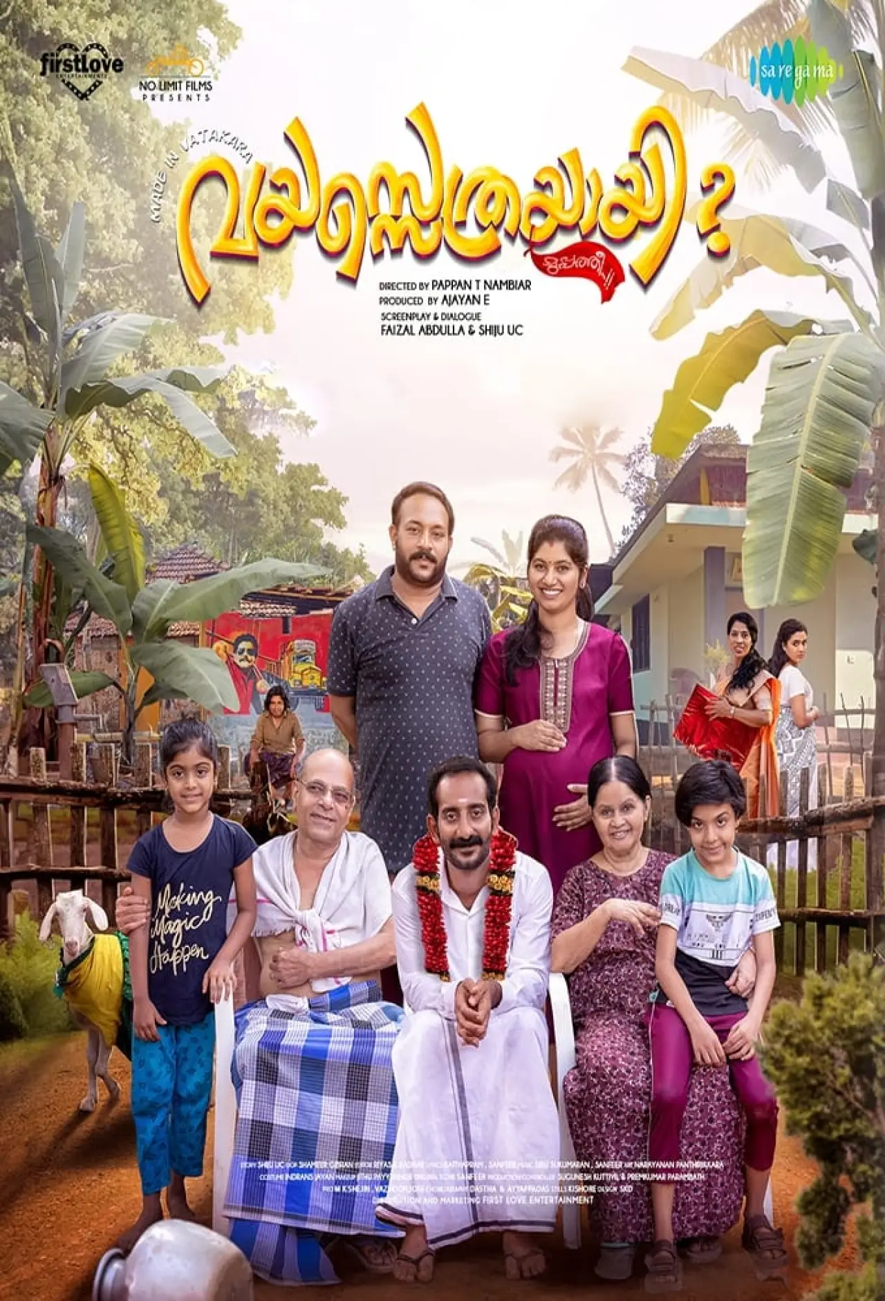Plakat filmowy "വയസ്സെത്രയായി മുപ്പത്തീ..!!"