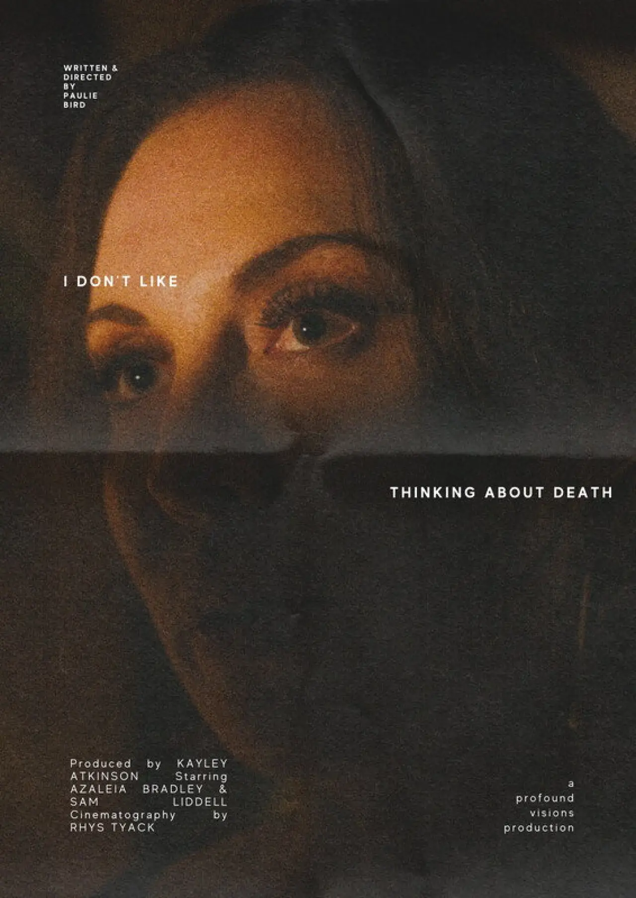 Plakat filmowy "I Don’t Like Thinking About Death"