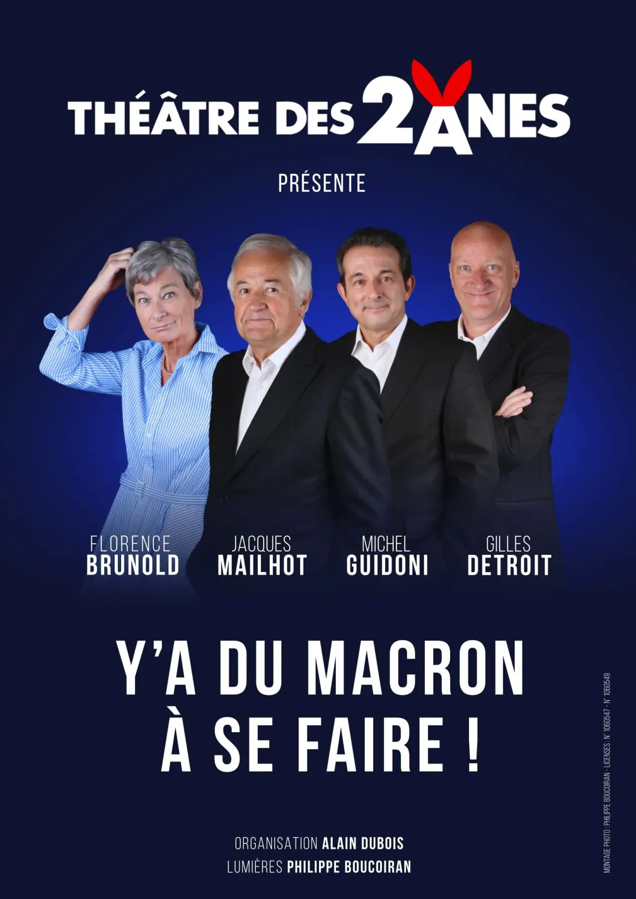 Plakat filmowy "Y’A DU MACRON A SE FAIRE"