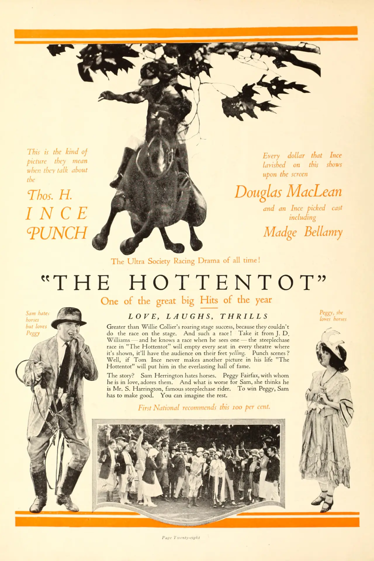 Plakat filmowy "The Hottentot"
