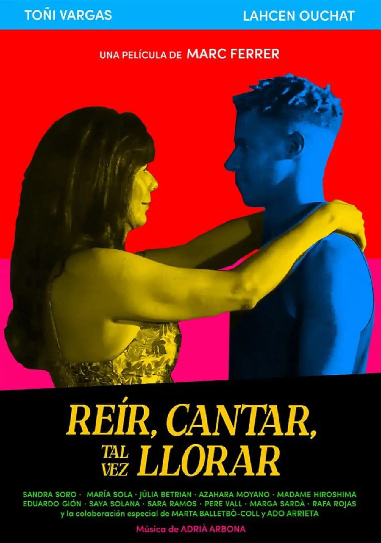 Plakat filmowy "Reír, cantar, tal vez llorar"