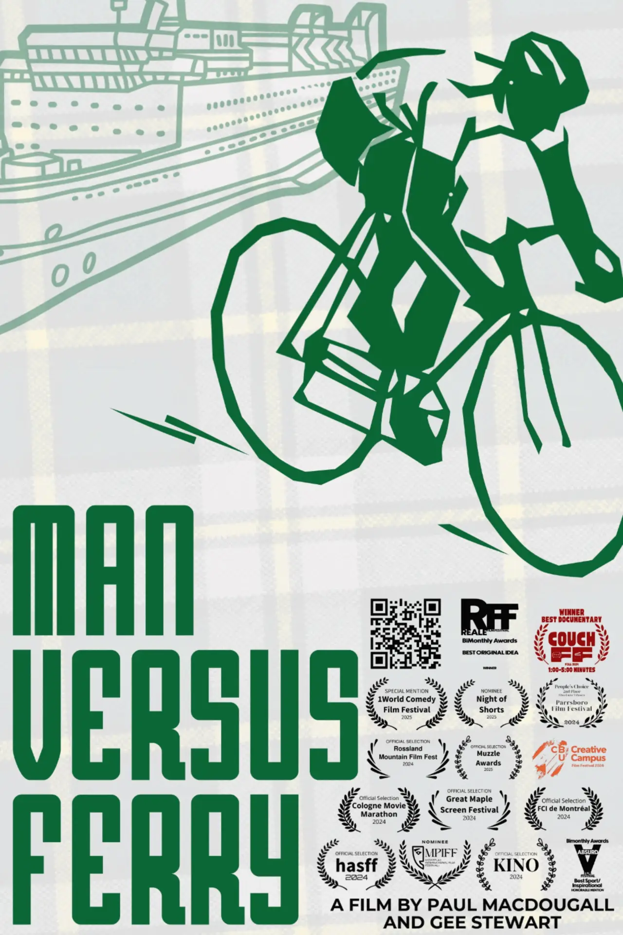 Plakat filmowy "Man versus Ferry"
