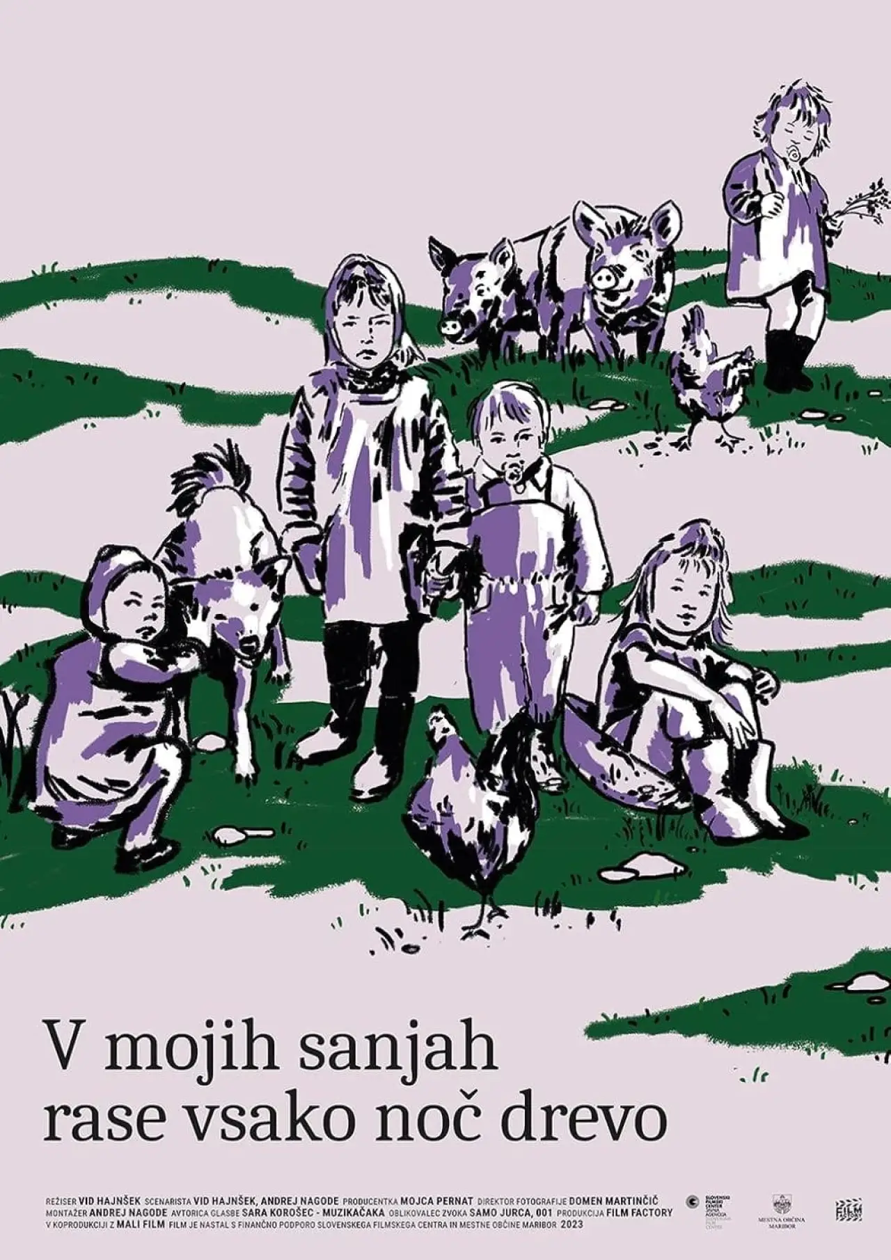 Plakat filmowy "V mojih sanjah rase vsako noč drevo"