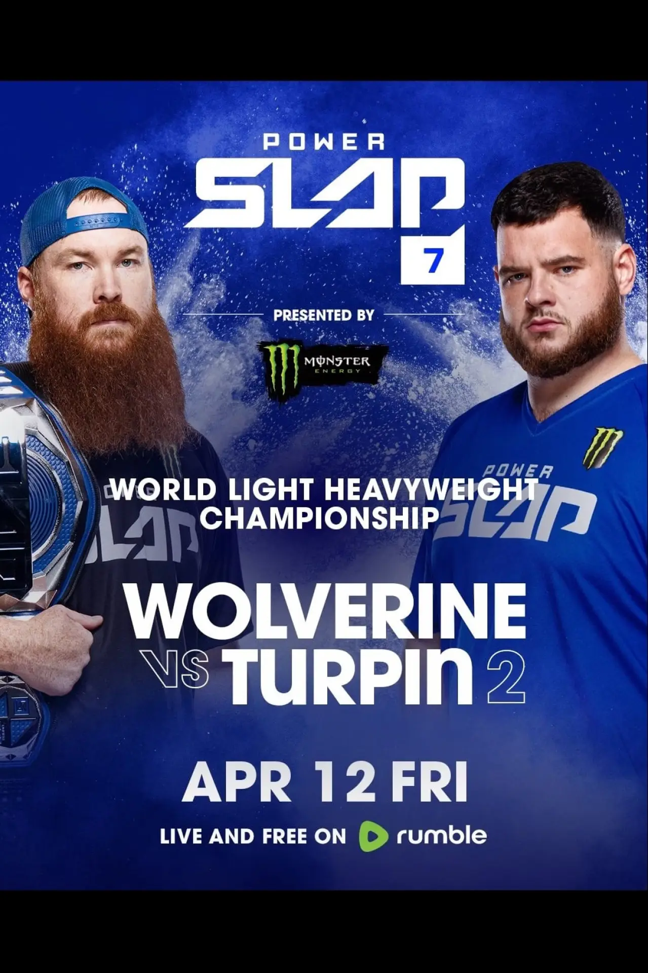 Plakat filmowy "Power Slap 7: Wolverine vs. Turpin 2"