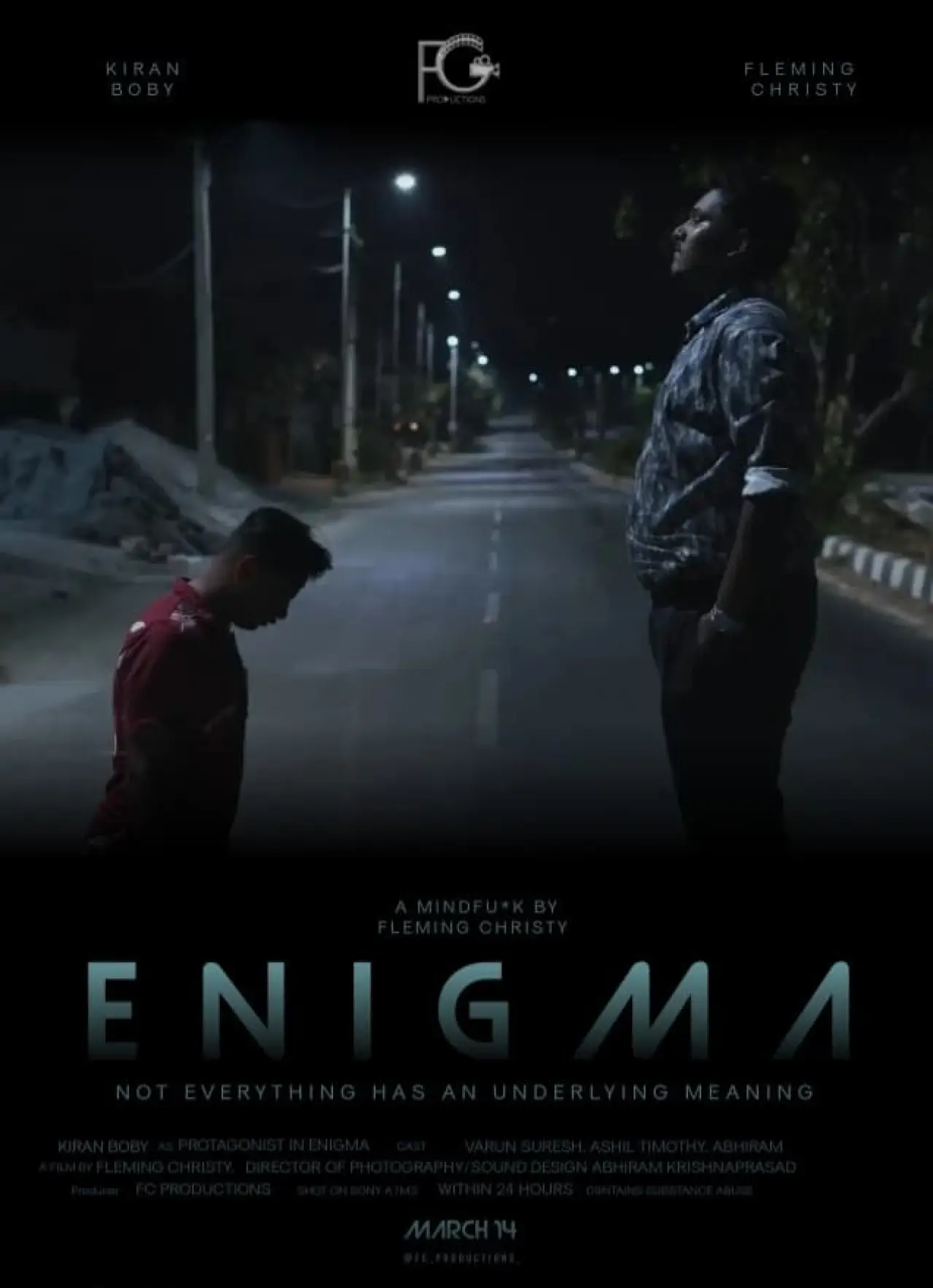 Plakat filmowy "ENIGMA - shattered reality"