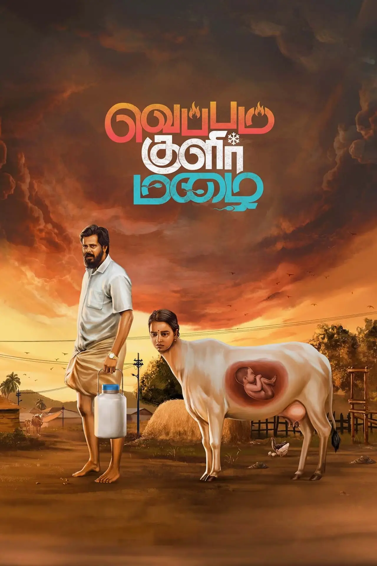 Plakat filmowy "வெப்பம் குளிர் மழை"