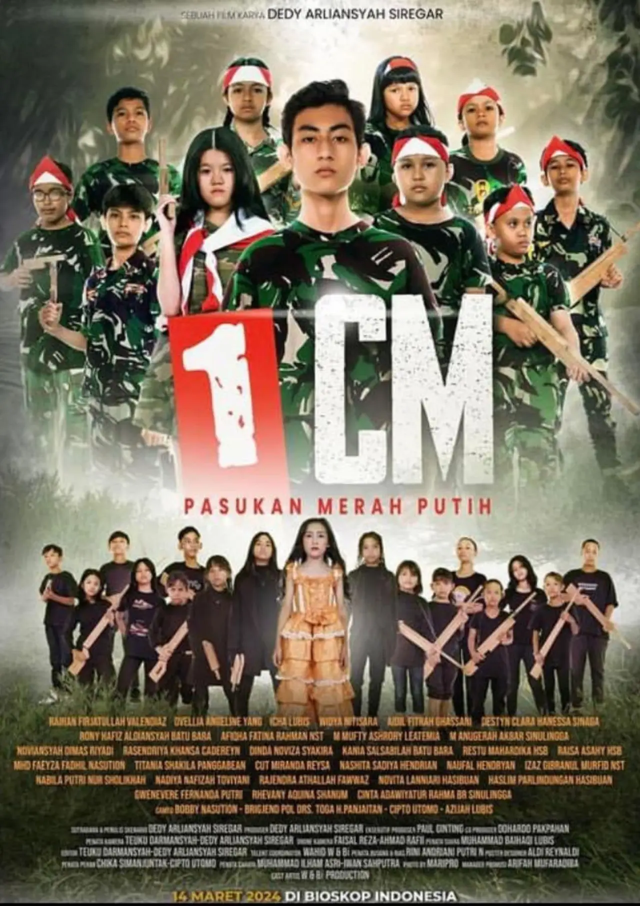 Plakat filmowy "1 CM: Pasukan Merah Putih"