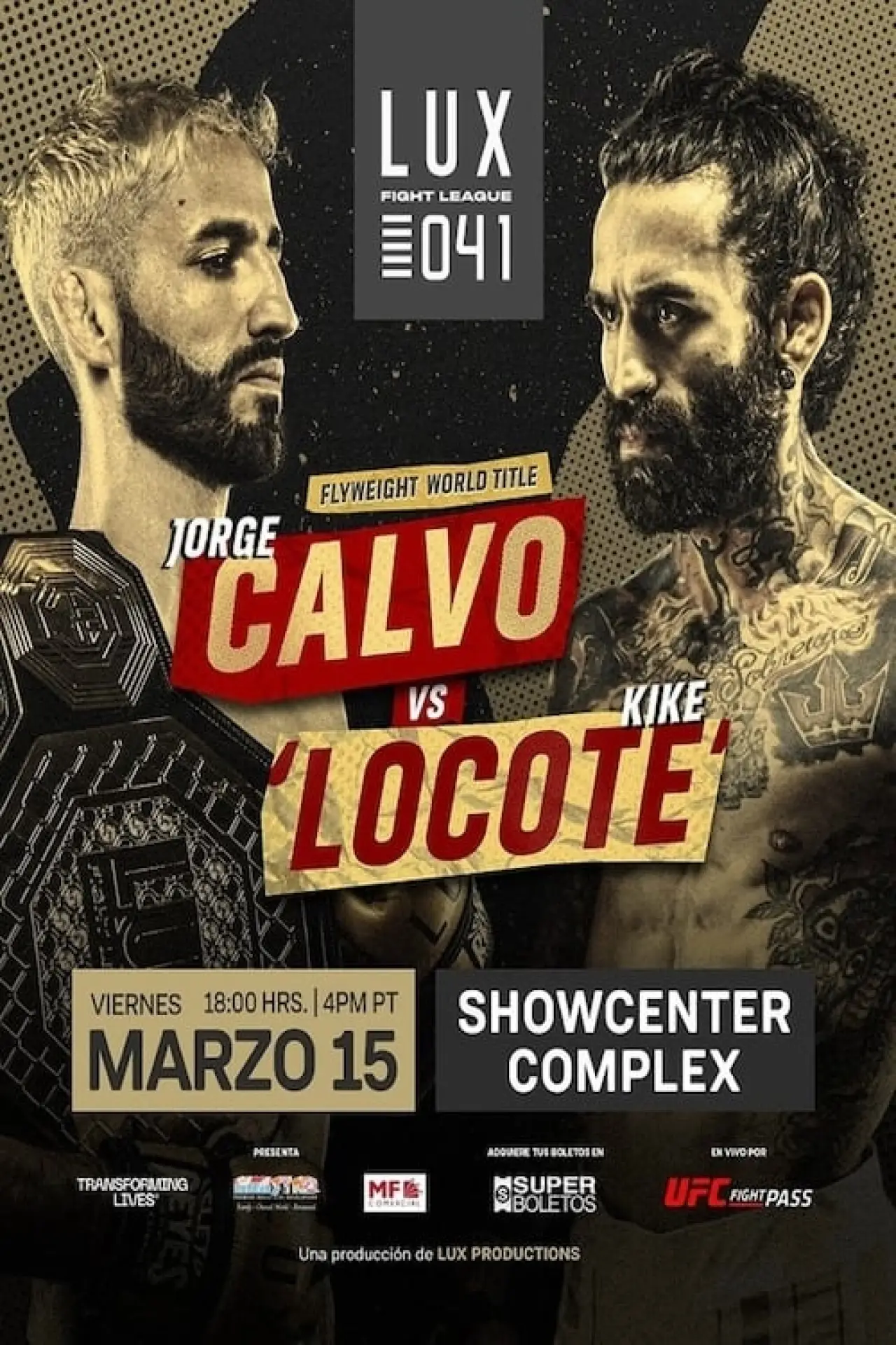 Plakat filmowy "LUX Fight League 041"