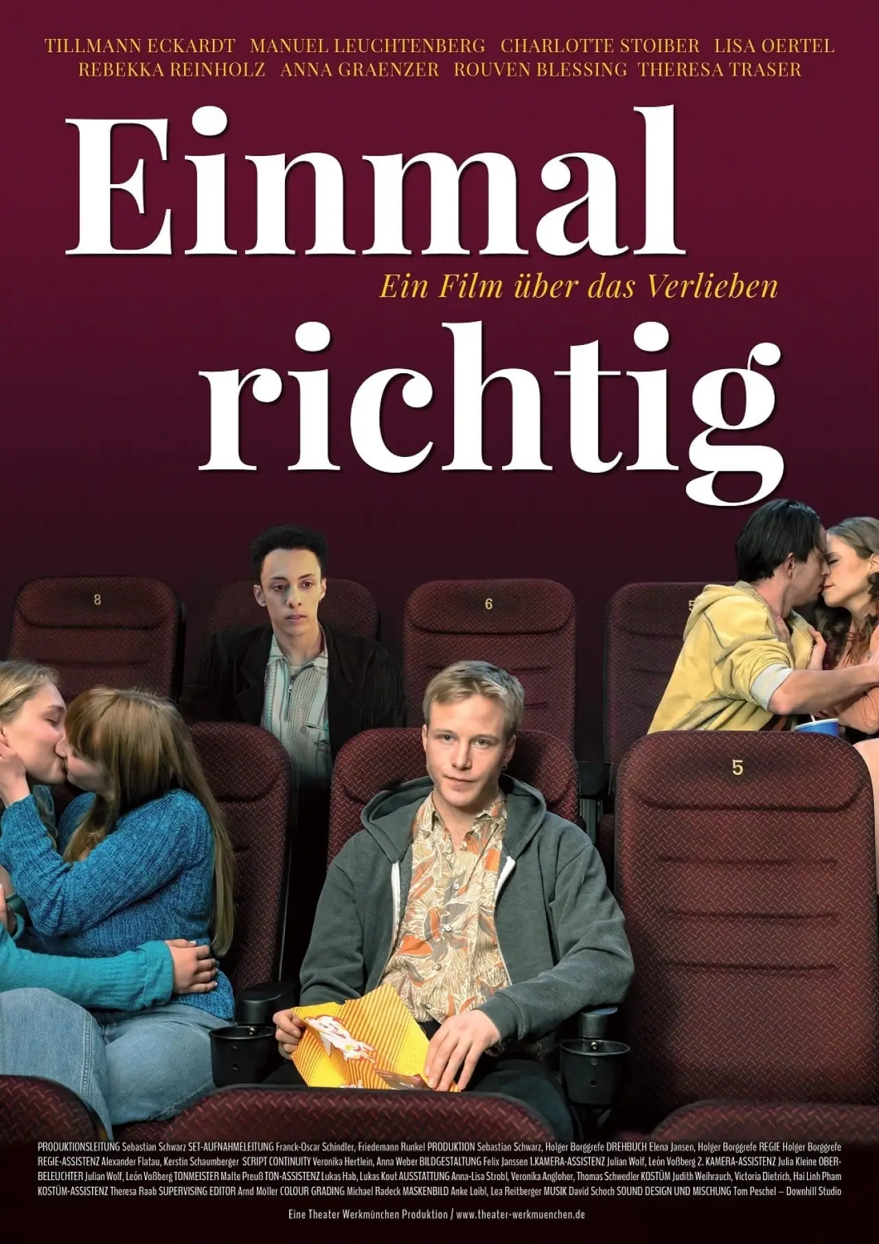 Plakat filmowy "Einmal richtig"