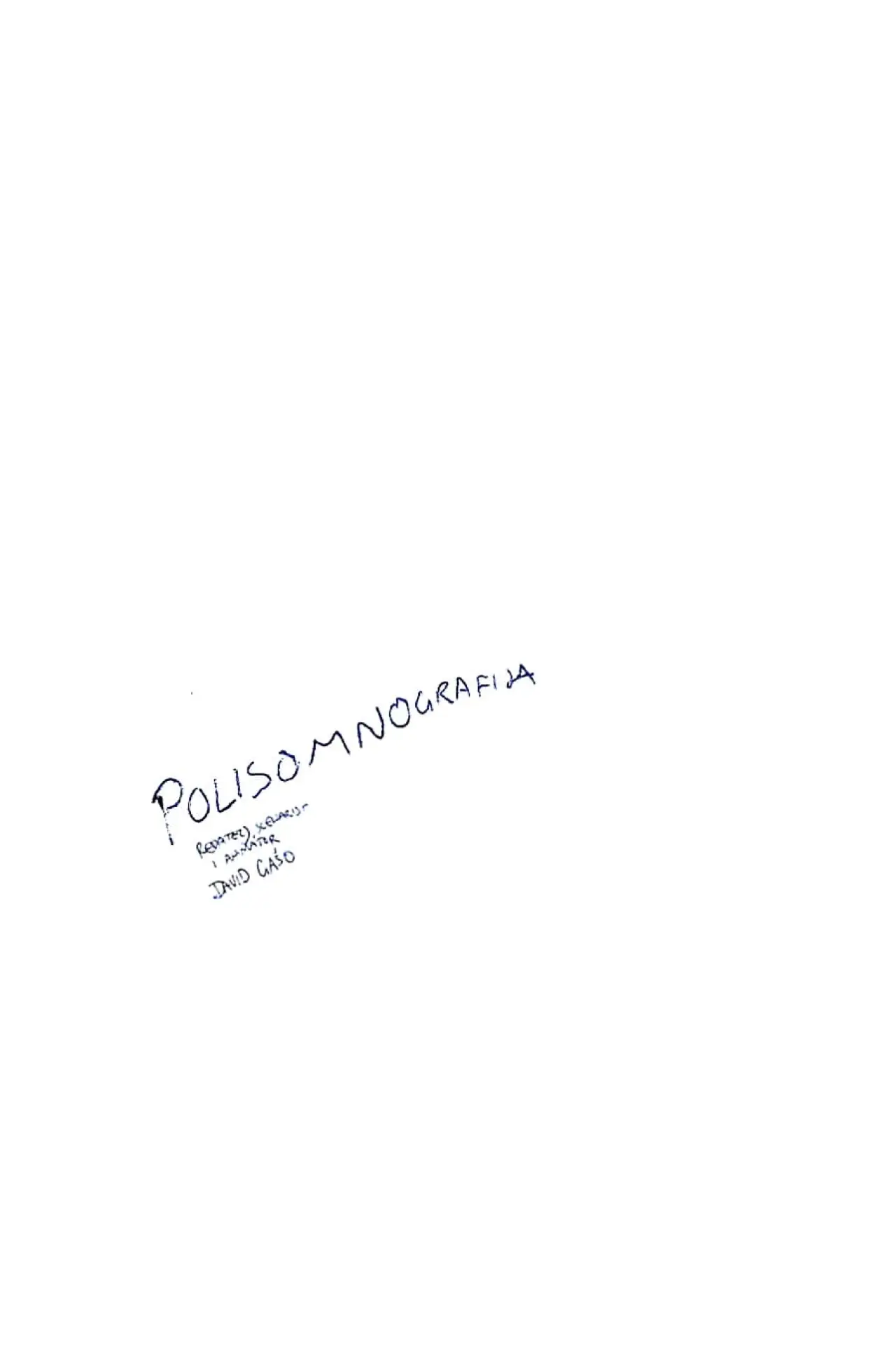 Plakat filmowy "Polisomnografija"