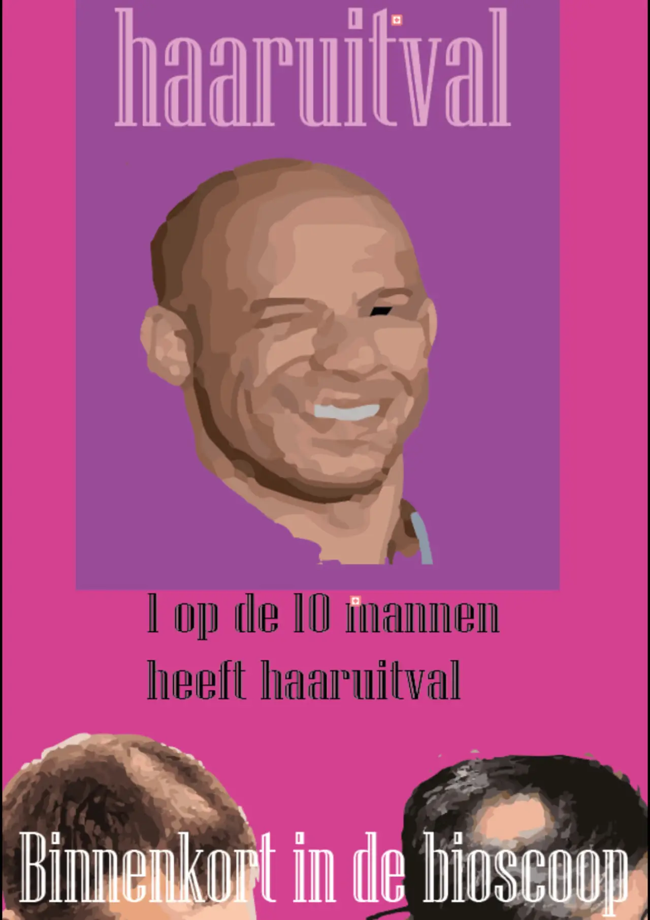 Plakat filmowy "Kaal worden. Wat kan ik doen?"