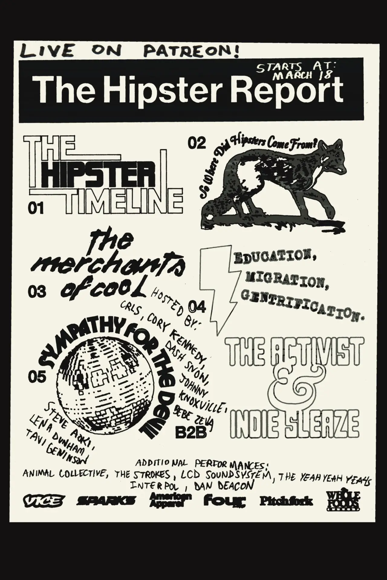 Plakat filmowy "The Hipster Report"