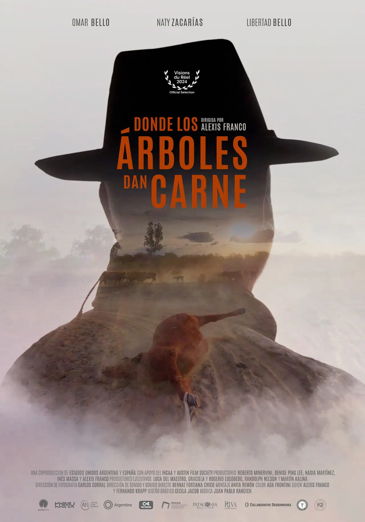 Plakat filmowy "Donde los árboles dan carne"