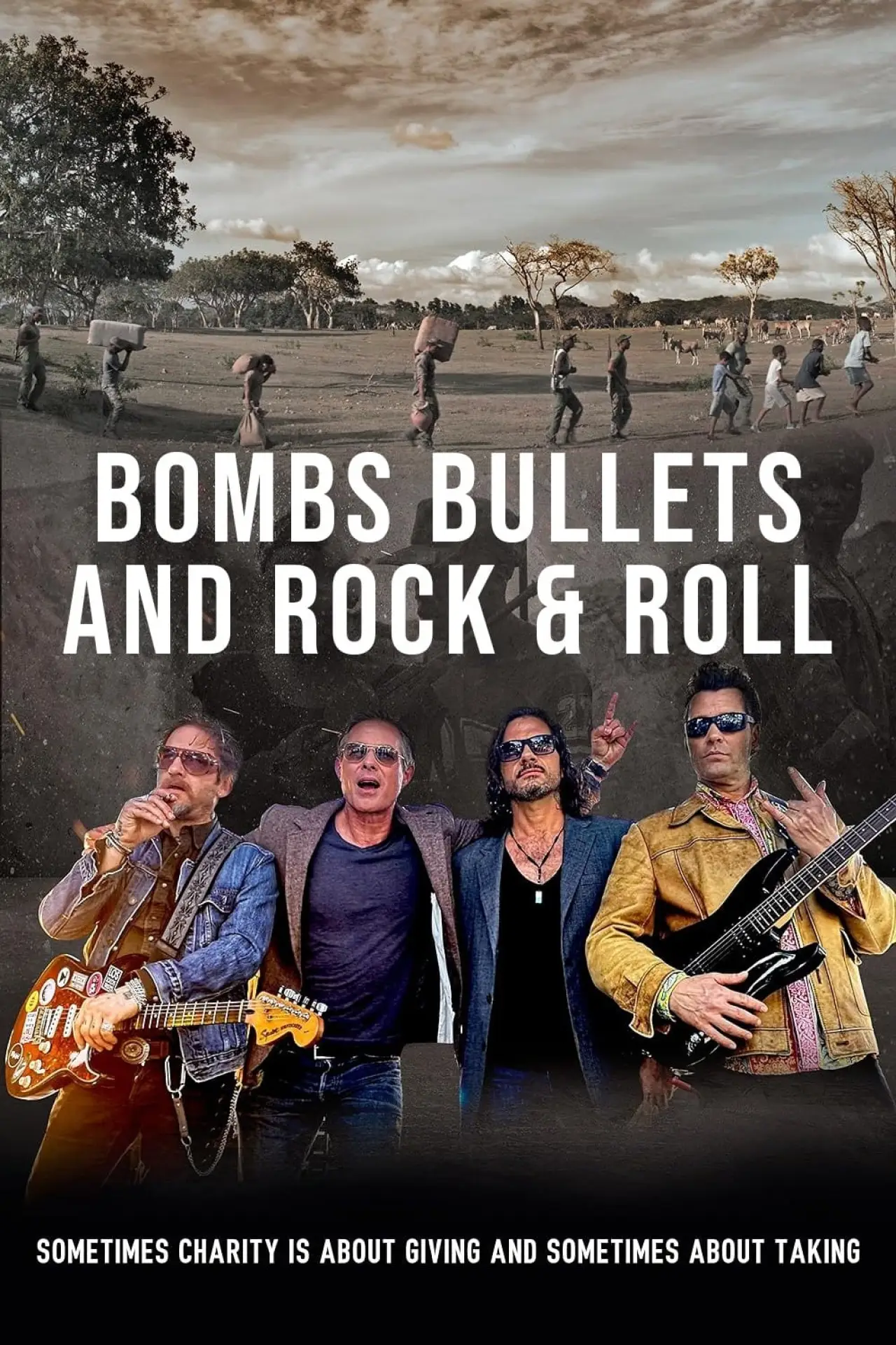 Plakat filmowy "Bombs Bullets & Rock and Roll"