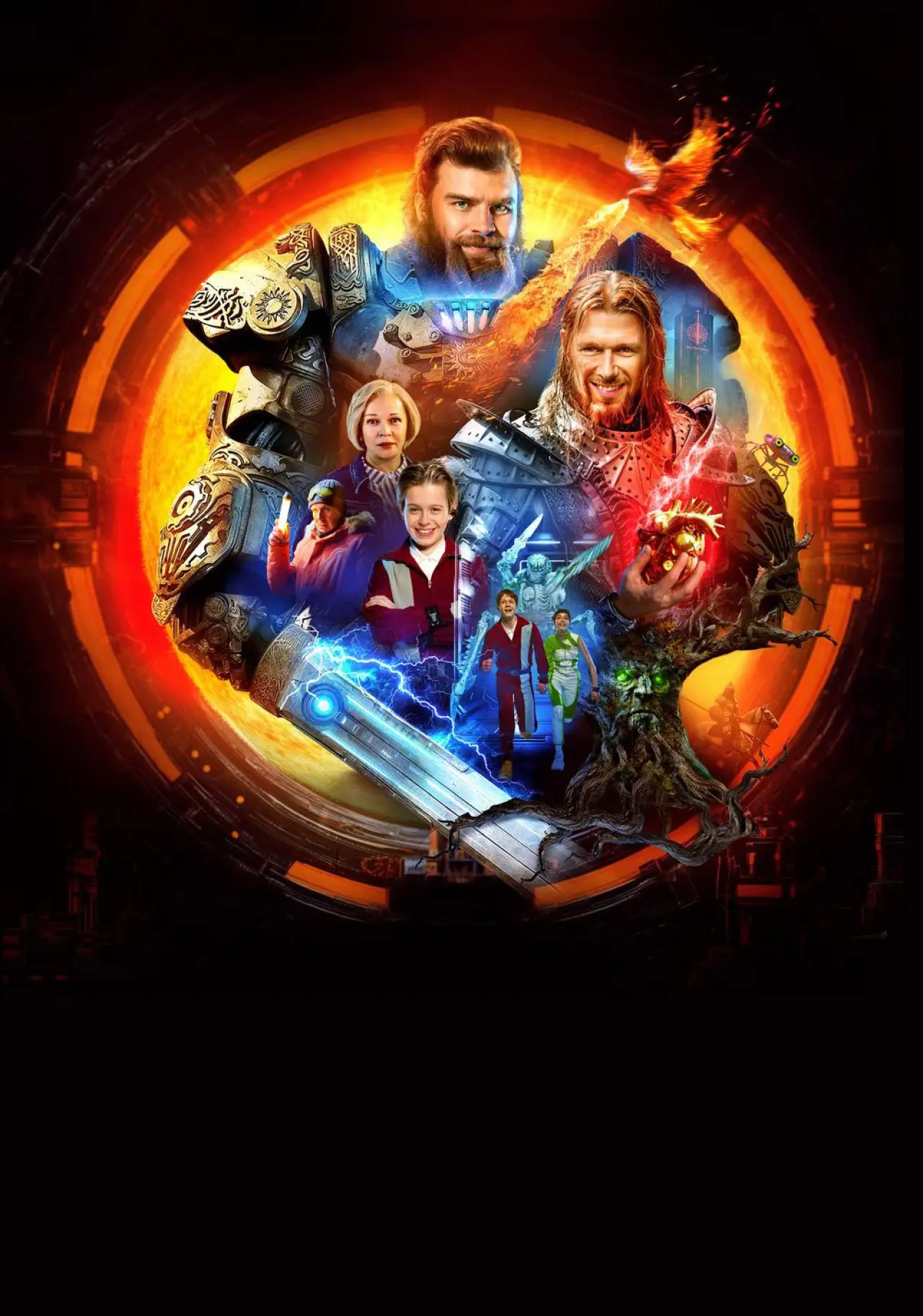Plakat filmowy "Соловей против Муромца"