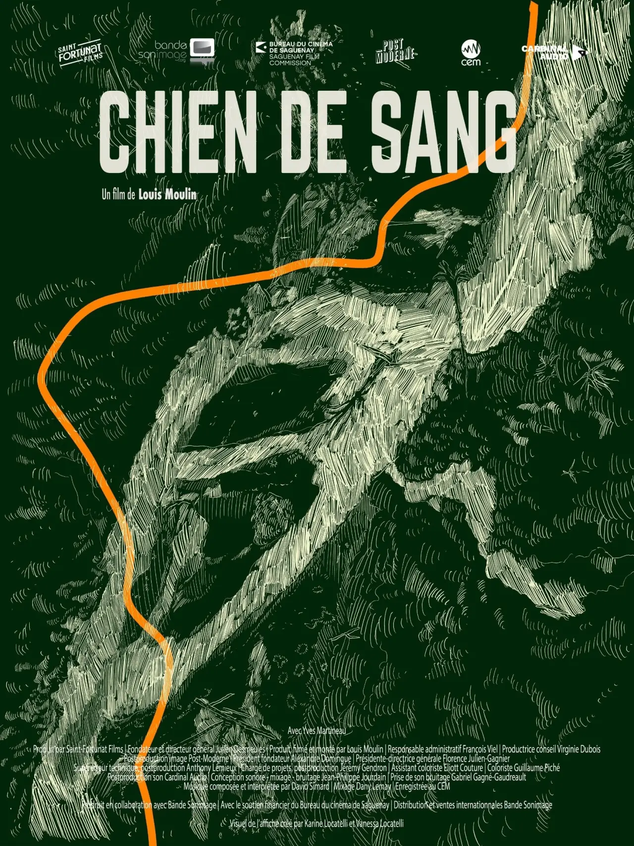 Plakat filmowy "Chien de sang"