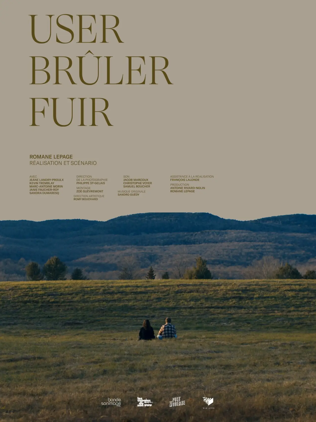 Plakat filmowy "User, brûler, fuir"