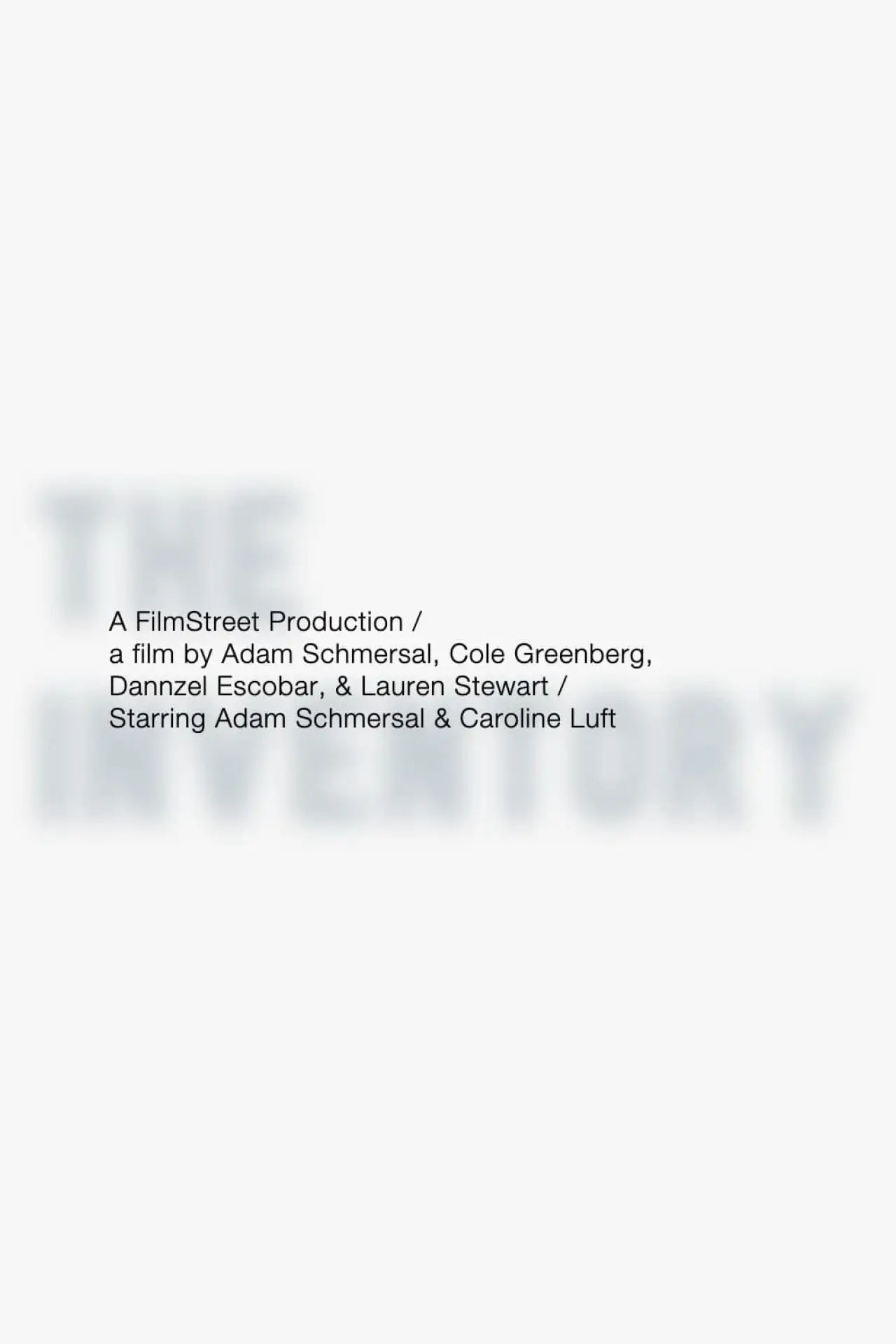 Plakat filmowy "The Inventory"