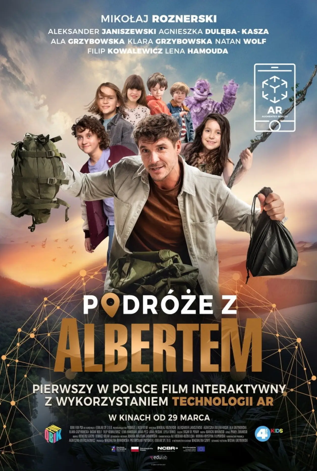 Plakat filmowy "Podróże z Albertem"