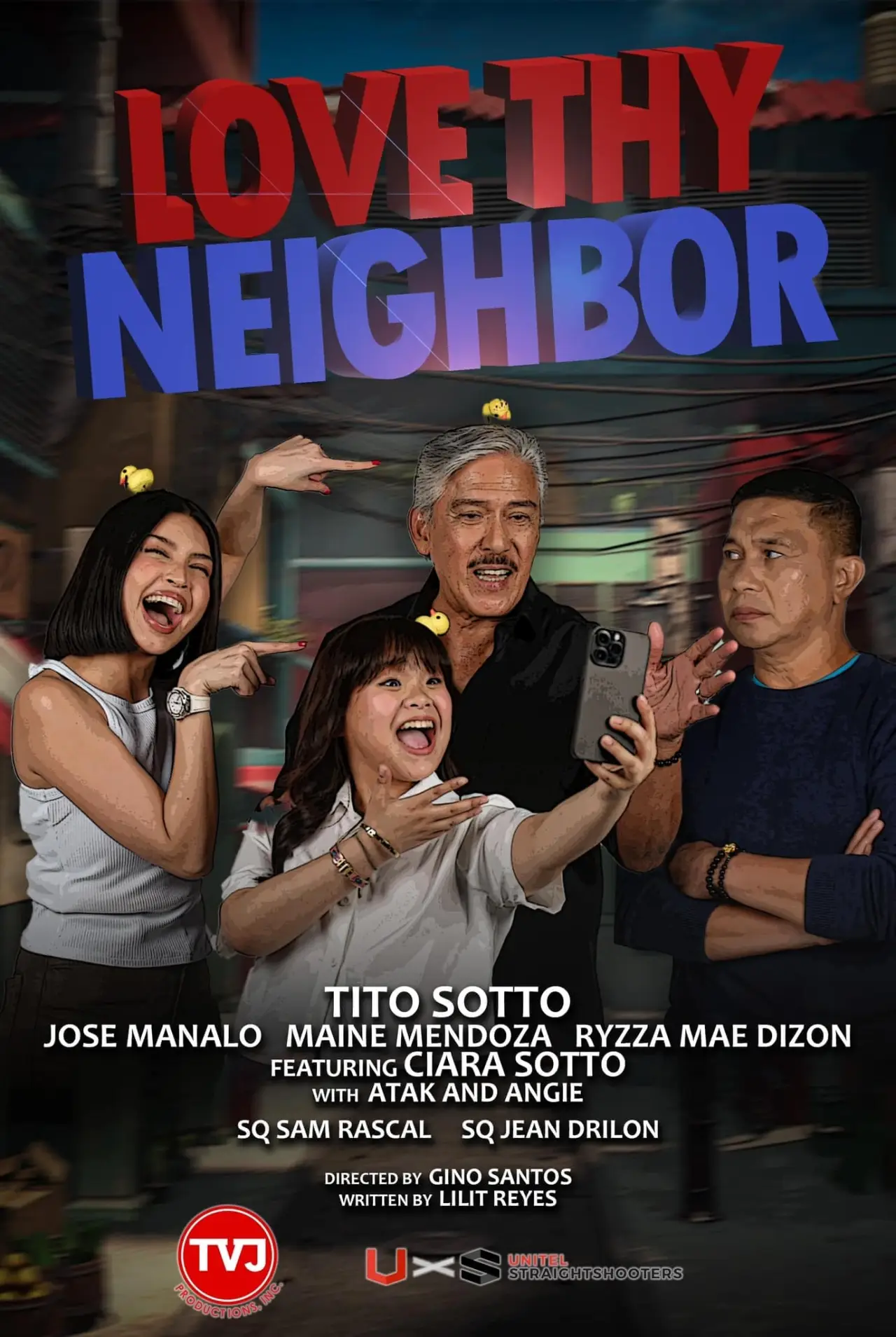 Plakat filmowy "Love Thy Neighbor"