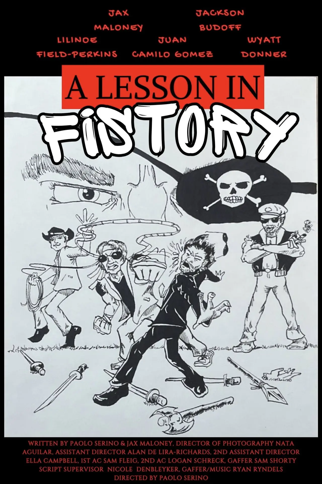 Plakat filmowy "A Lesson in Fistory"