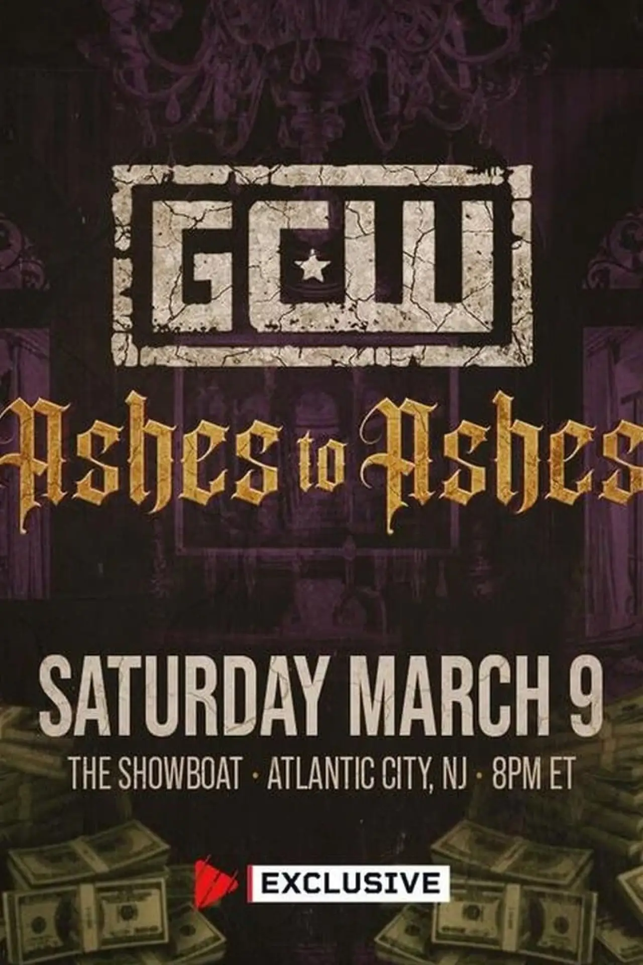 Plakat filmowy "GCW Ashes to Ashes 2024"