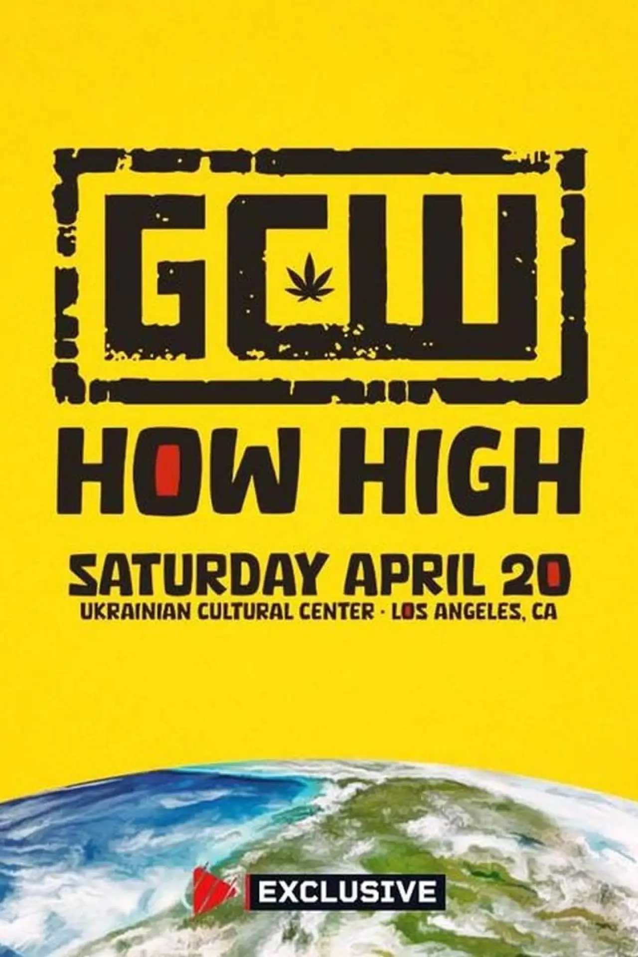 Plakat filmowy "GCW How High 2024"