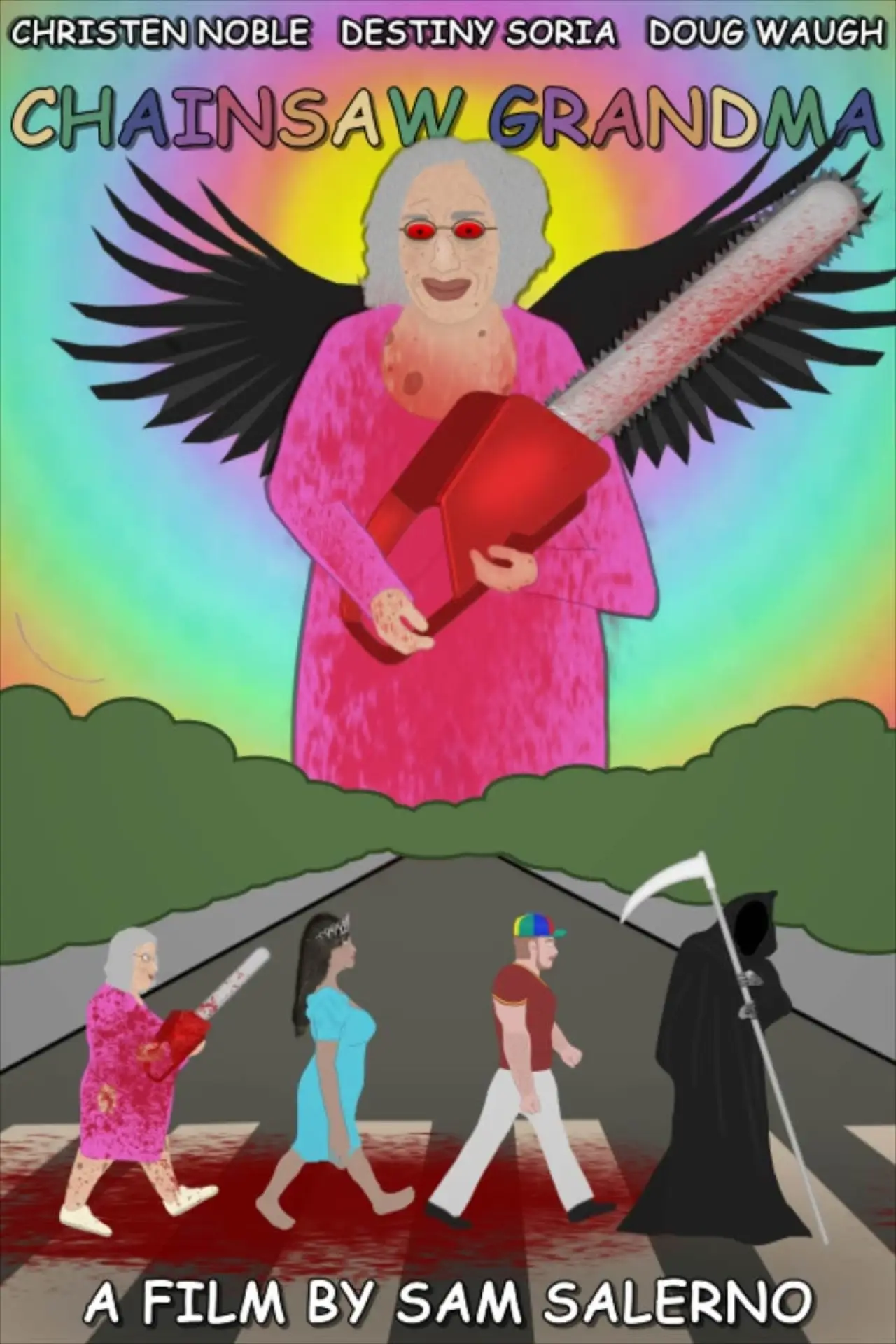 Plakat filmowy "Chainsaw Grandma"