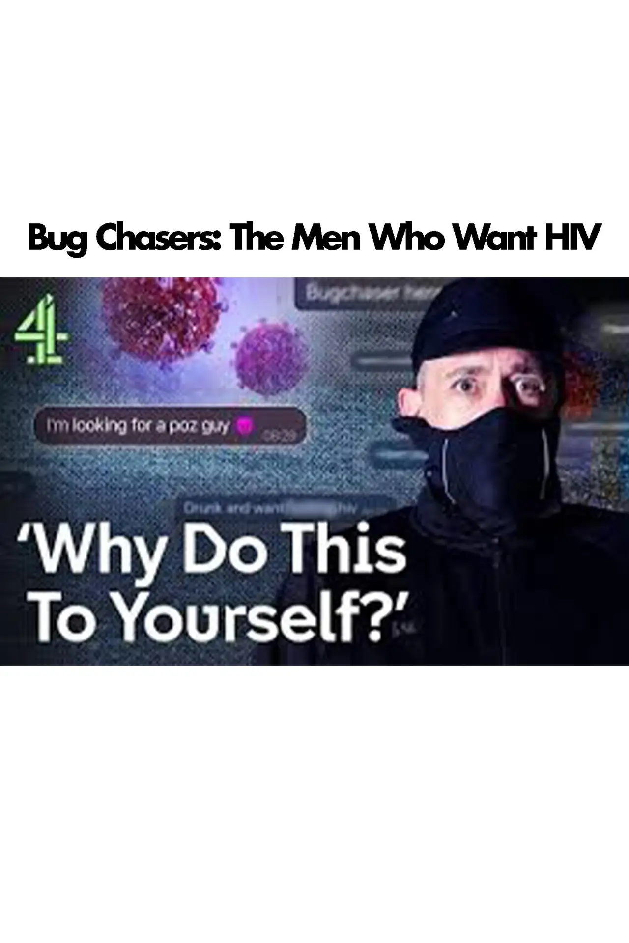 Plakat filmowy "Bug Chasers: The Men Who Want HIV"