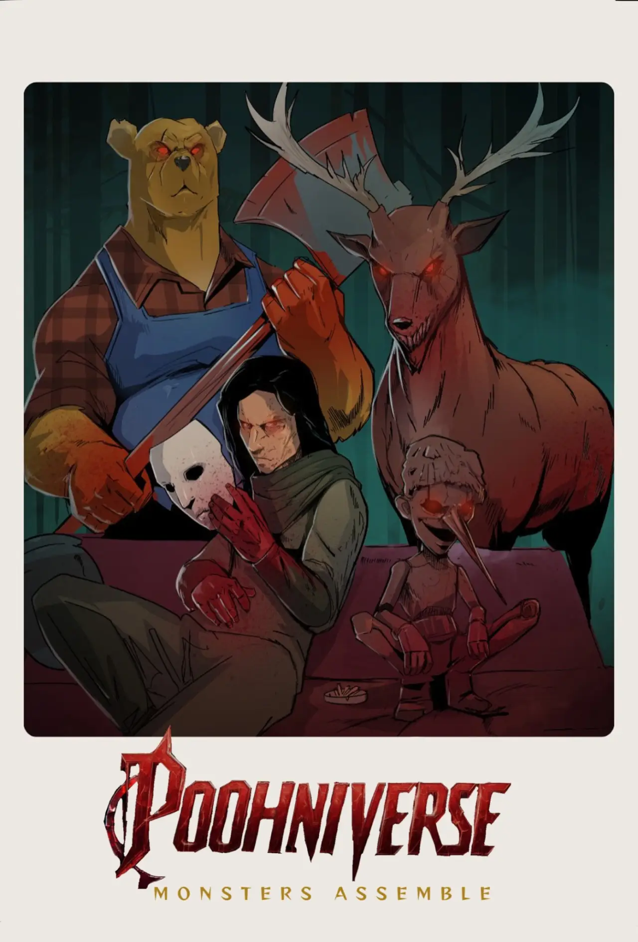 Plakat filmowy "Poohniverse: Monsters Assemble"