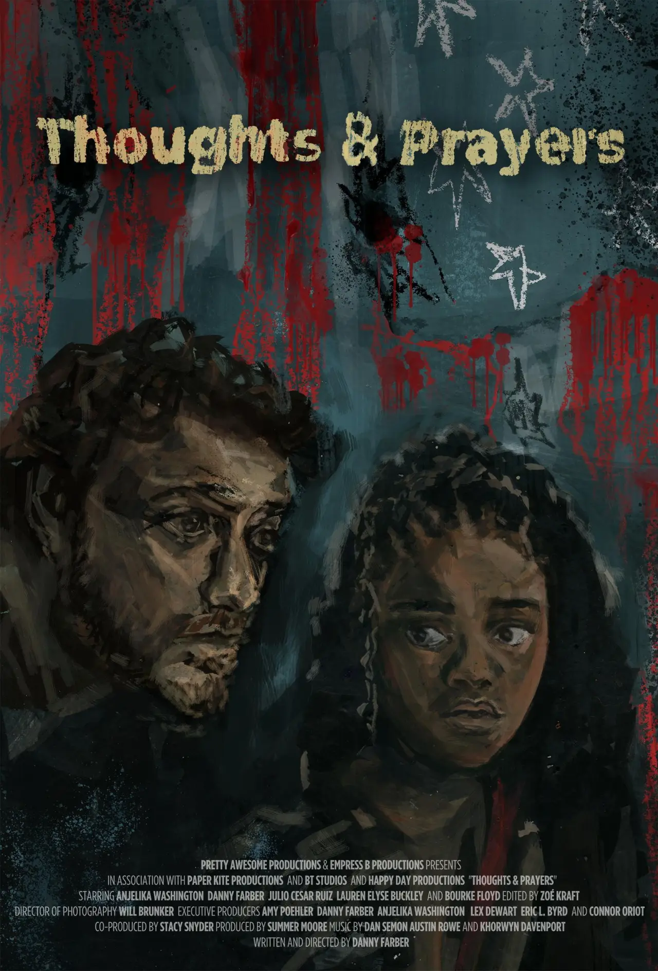 Plakat filmowy "Thoughts and Prayers"