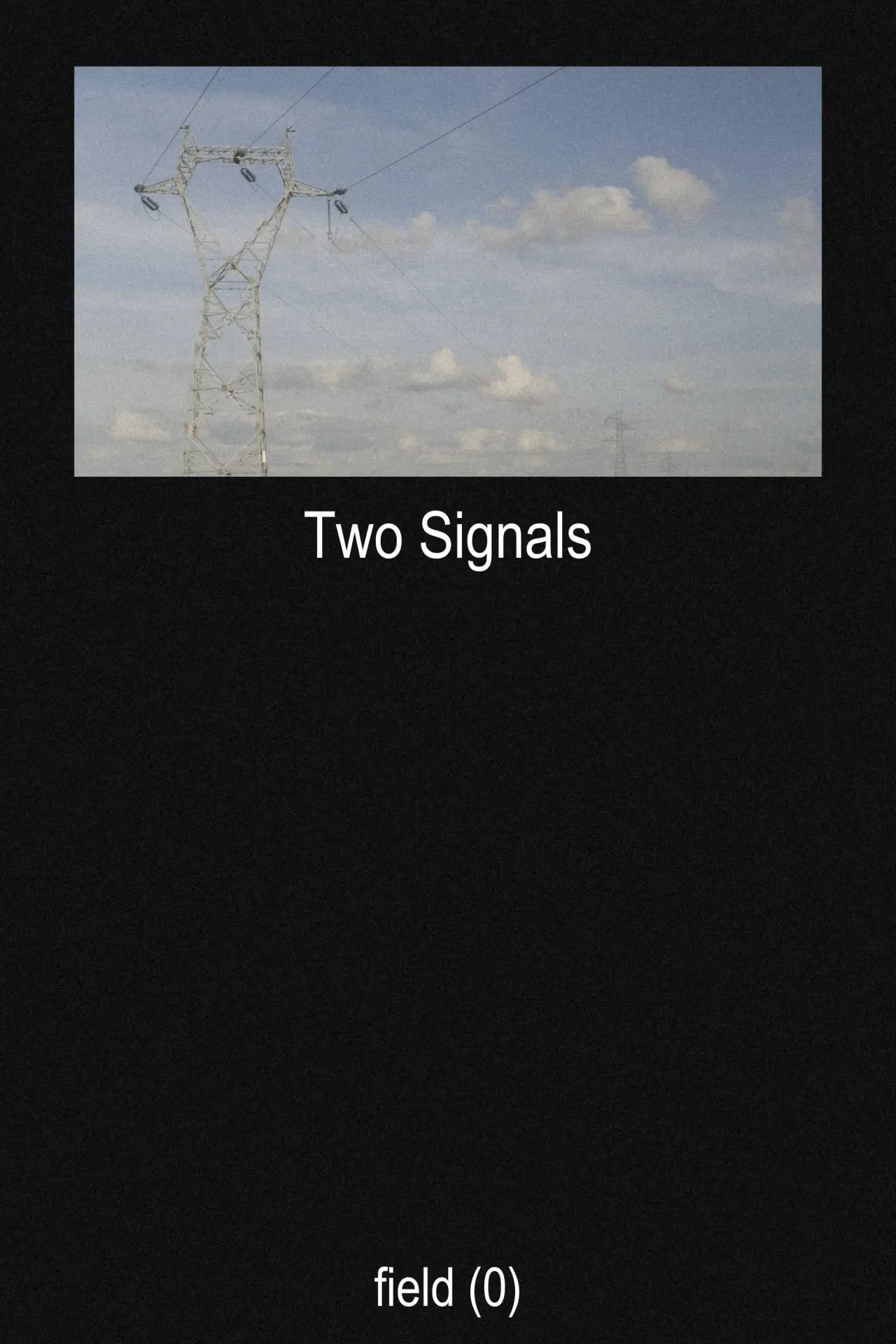 Plakat filmowy "Two Signals"