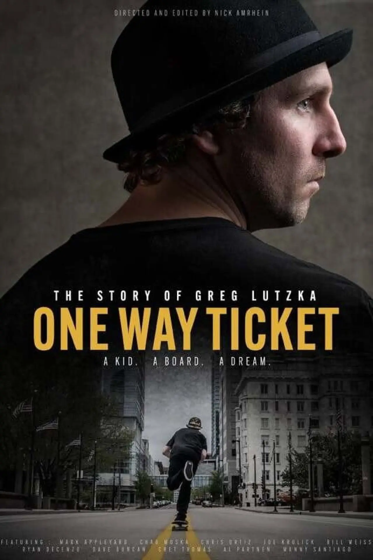 Plakat filmowy "One Way Ticket: The Story of Greg Lutzka"