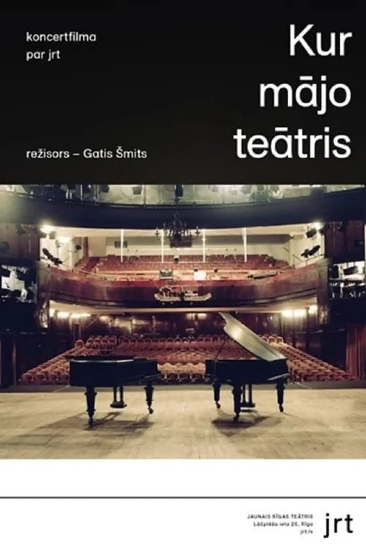 Plakat filmowy "Kur mājo teātris"