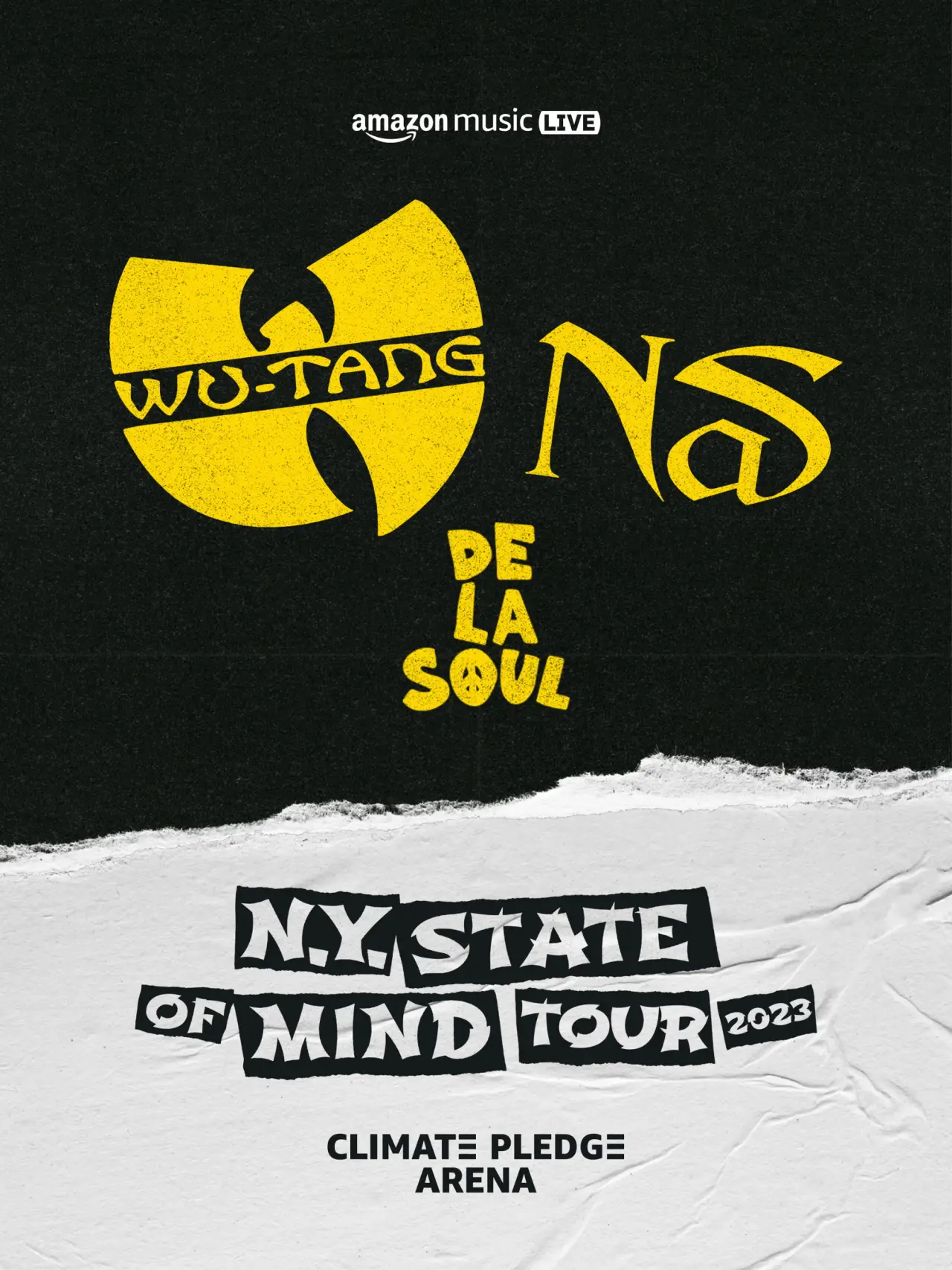Plakat filmowy "Wu-Tang Clan & Nas: NY State of Mind Tour at Climate Pledge Arena"