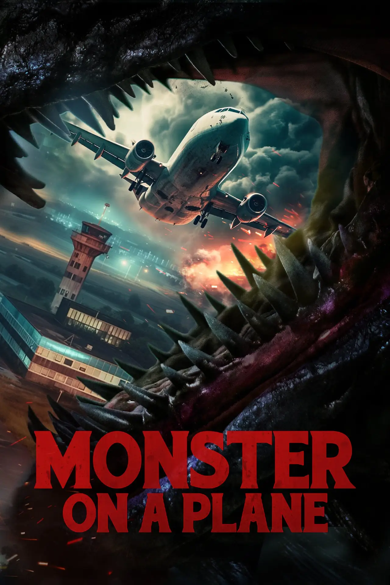 Plakat filmowy "Monster on a Plane"