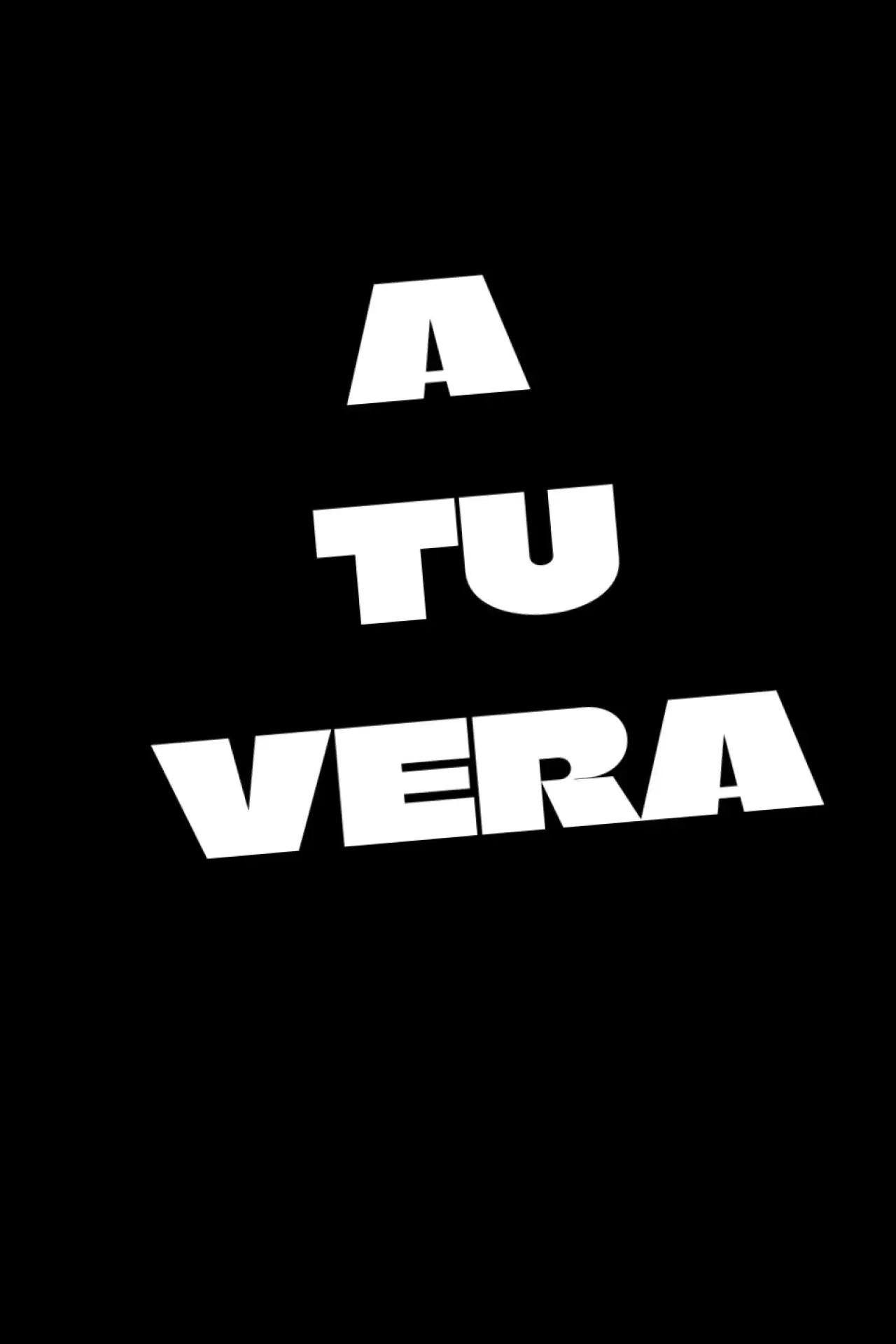 Plakat filmowy "A tu vera"