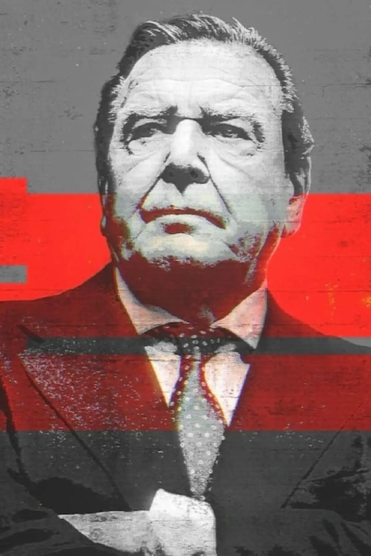 Plakat filmowy "Außer Dienst? Die Gerhard Schröder Story"