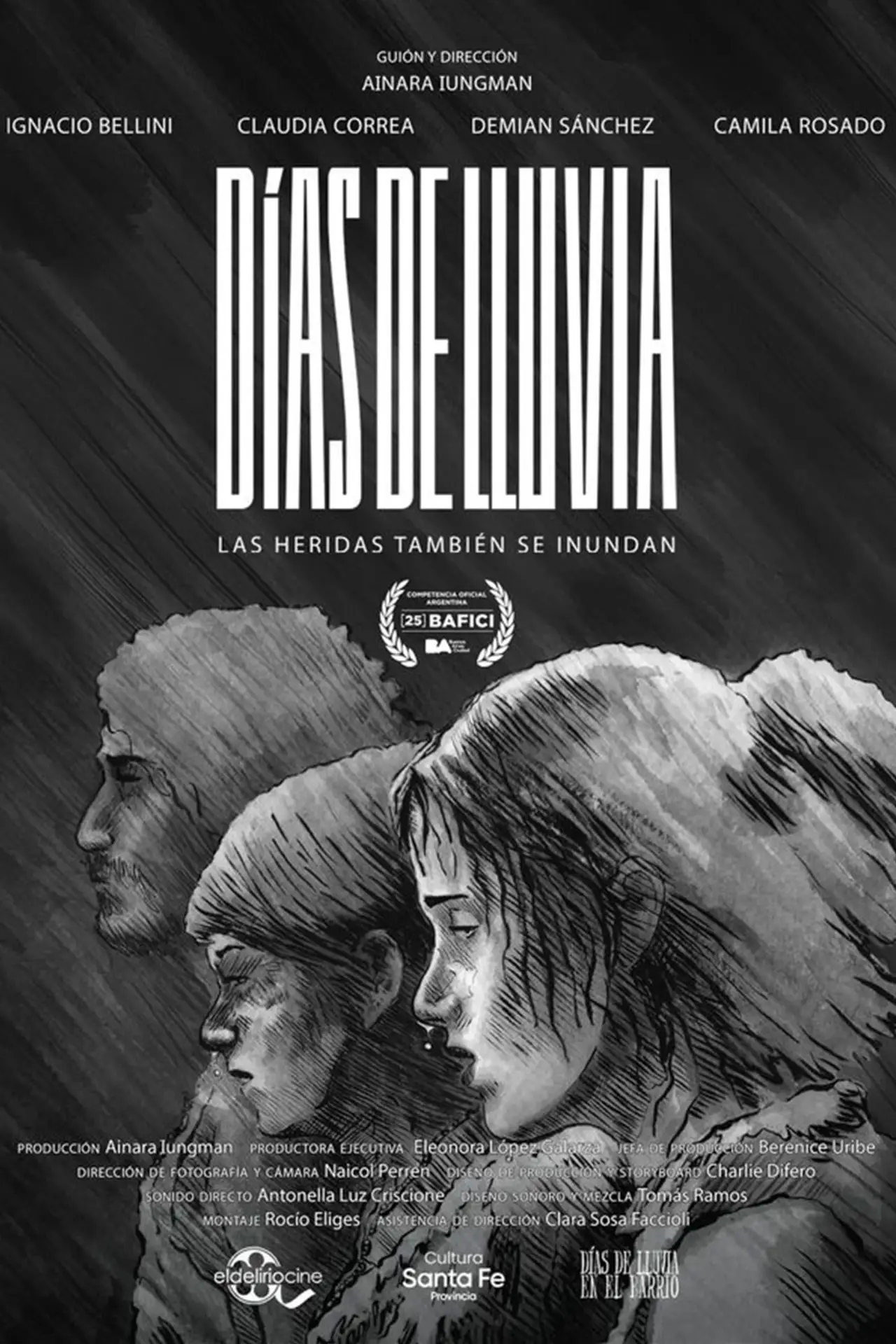 Plakat filmowy "Días de lluvia"