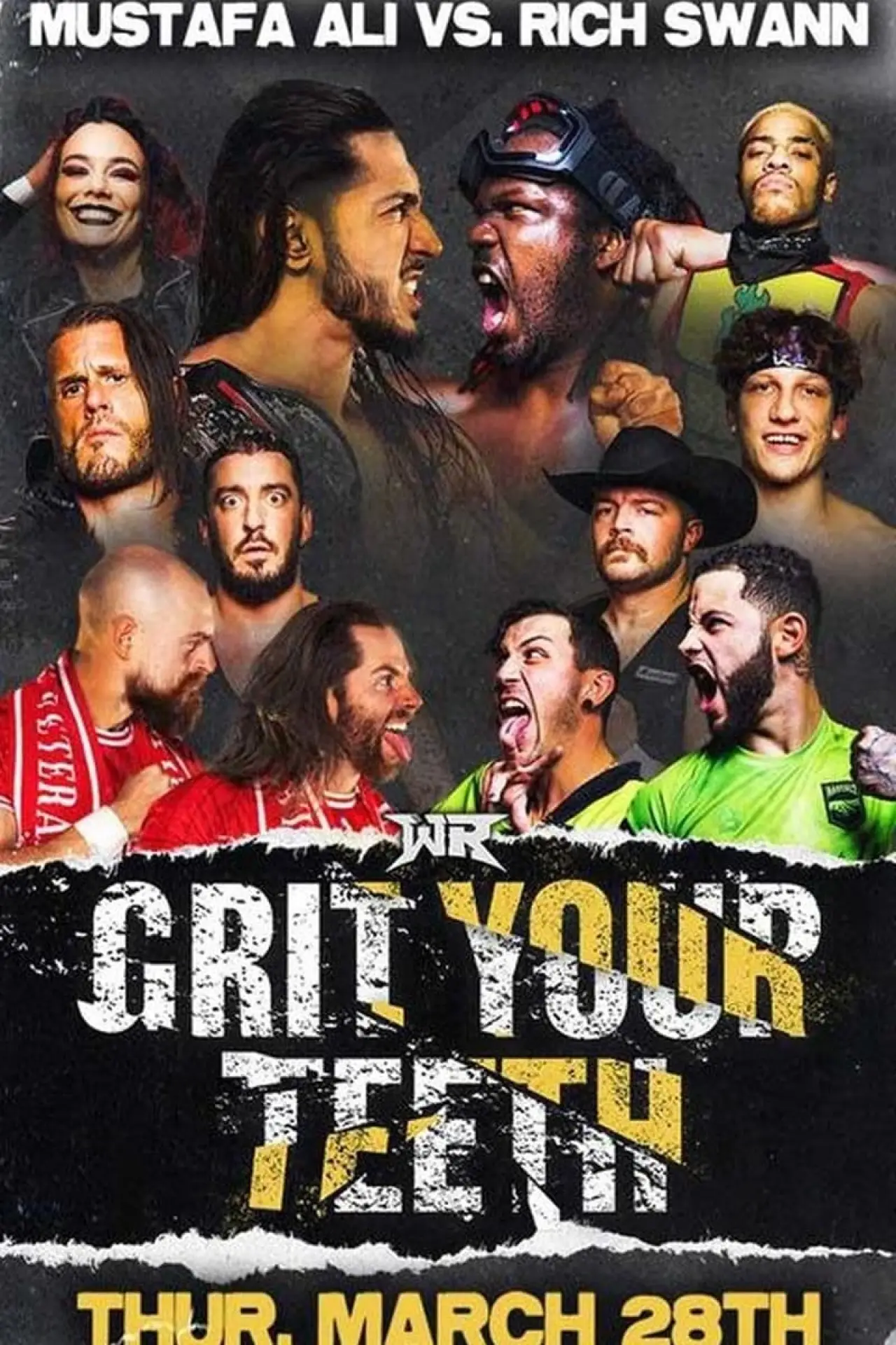 Plakat filmowy "Wrestling Revolver Grit your Teeth"
