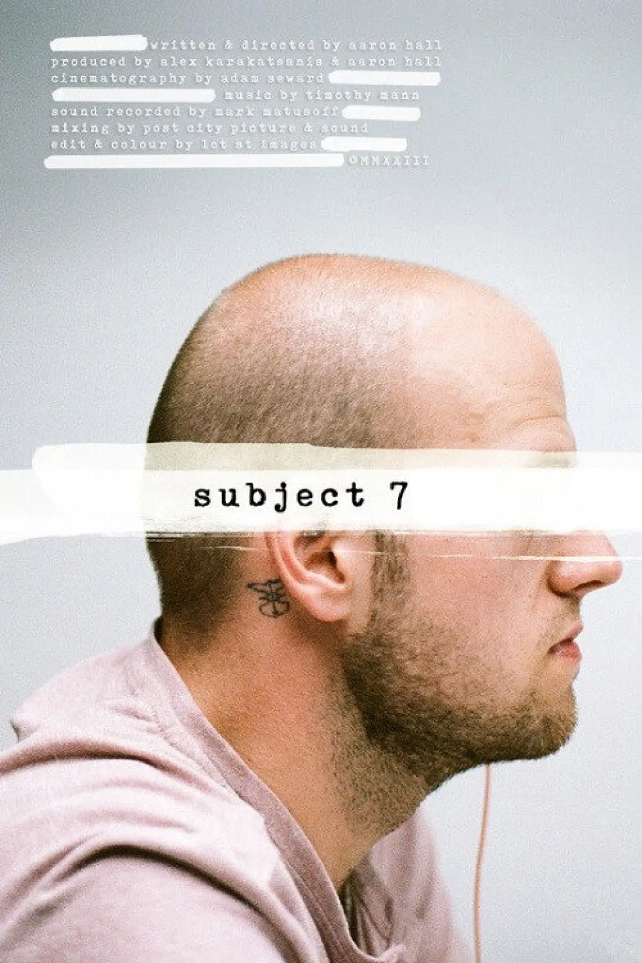 Plakat filmowy "Subject 7"