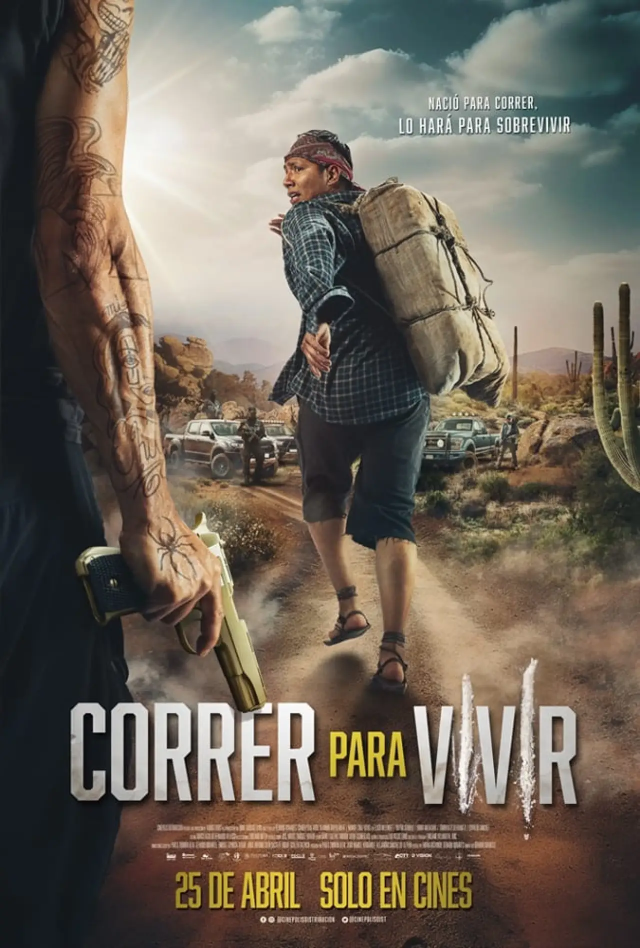 Plakat filmowy "Correr Para Vivir"