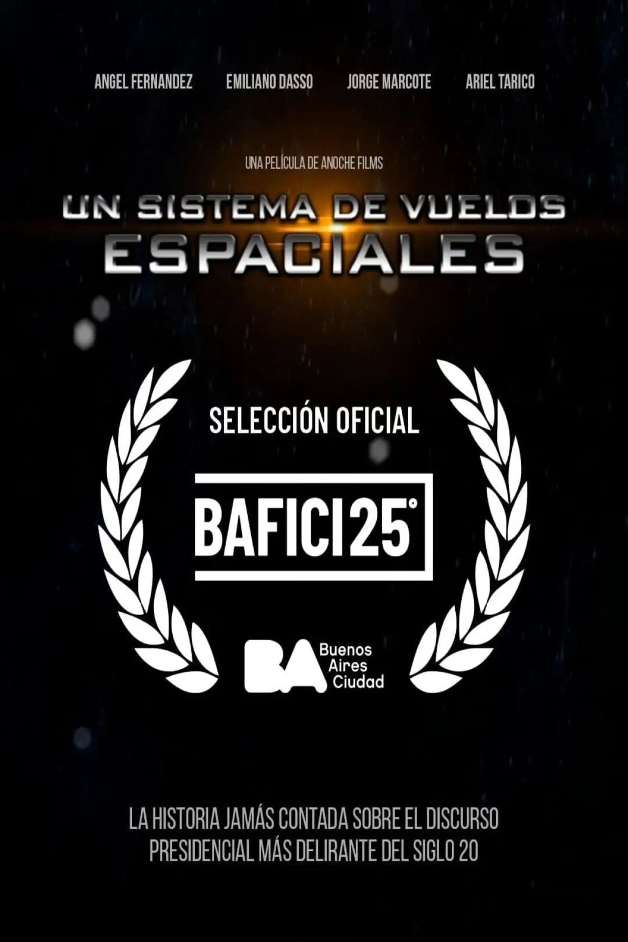 Plakat filmowy "Un sistema de vuelos espaciales"