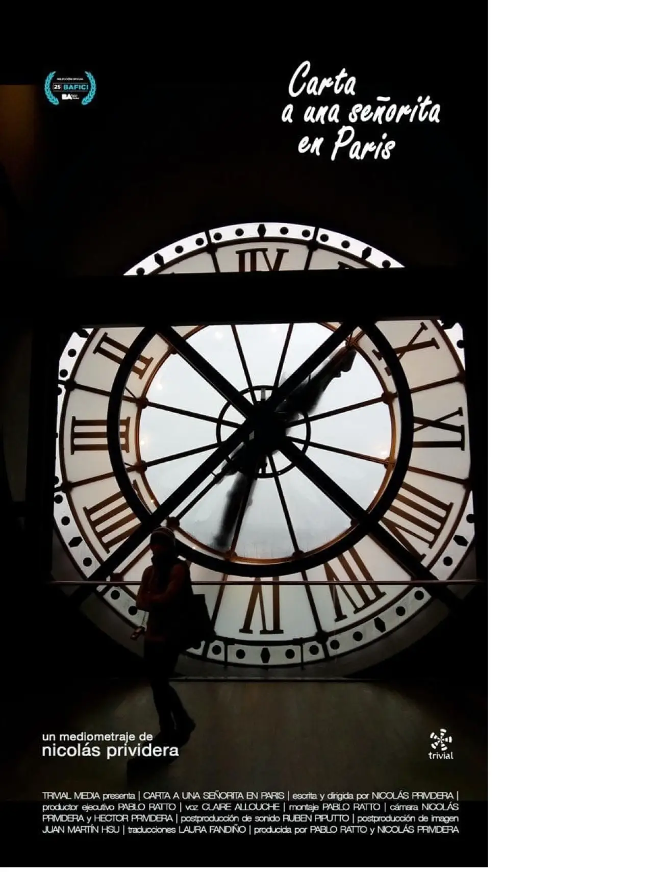 Plakat filmowy "Carta a una señorita en París"