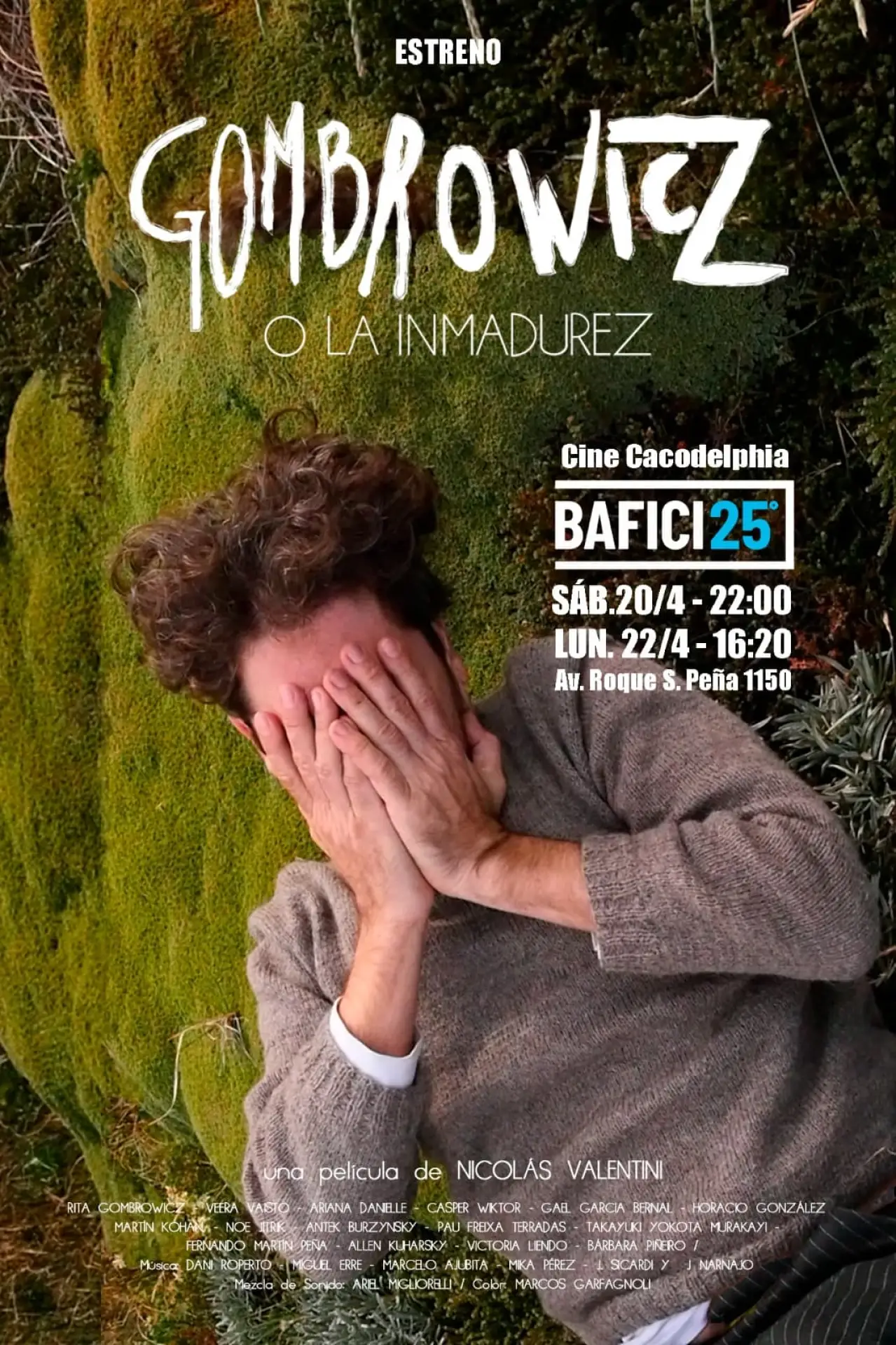 Plakat filmowy "Gombrowicz o La inmadurez"