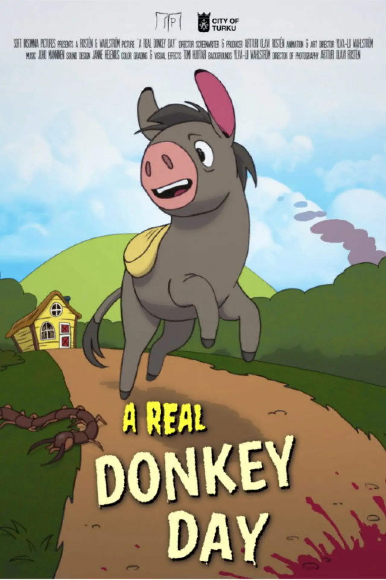 Plakat filmowy "A Real Donkey Day"