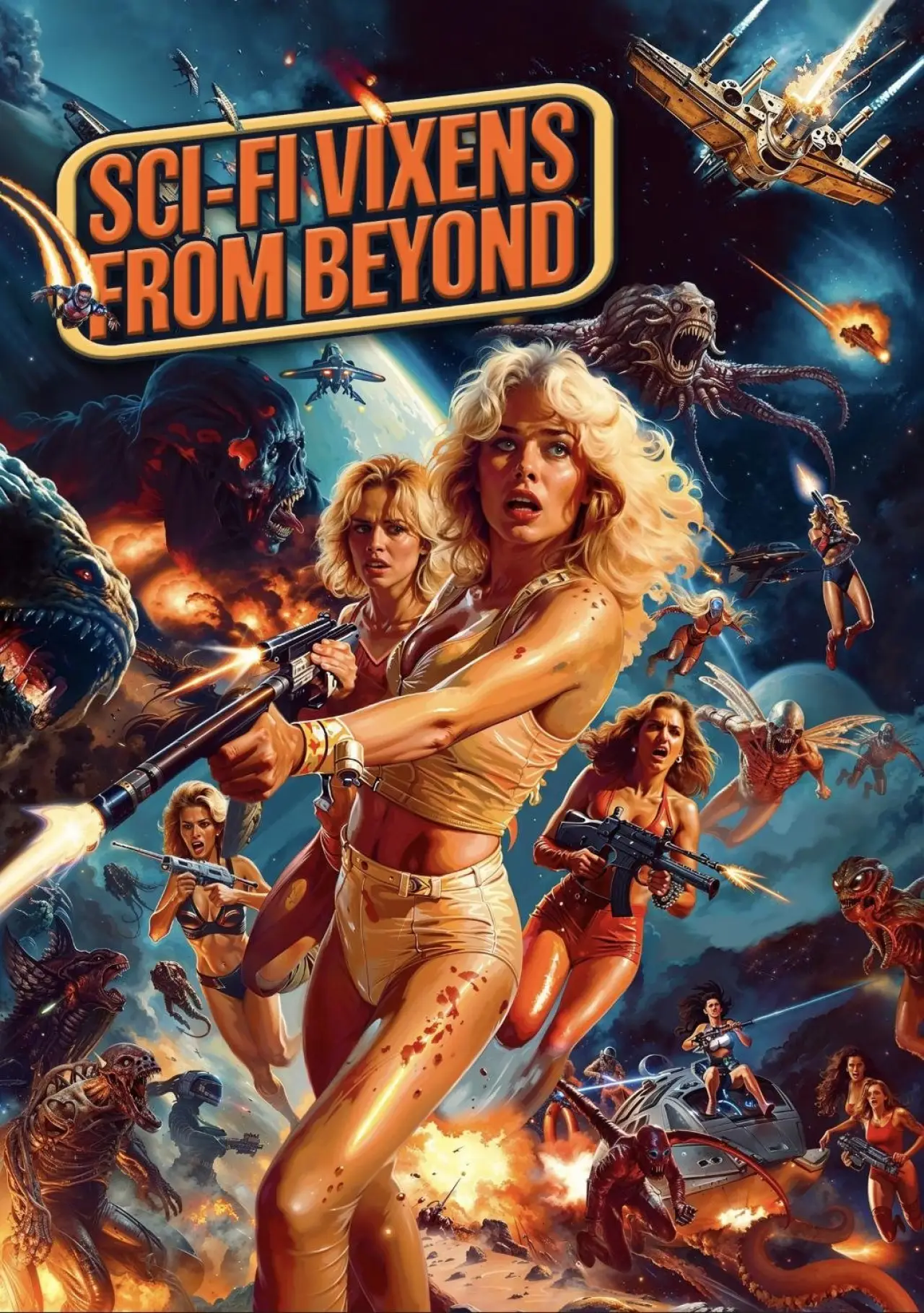 Plakat filmowy "Sci-Fi Vixens from Beyond"